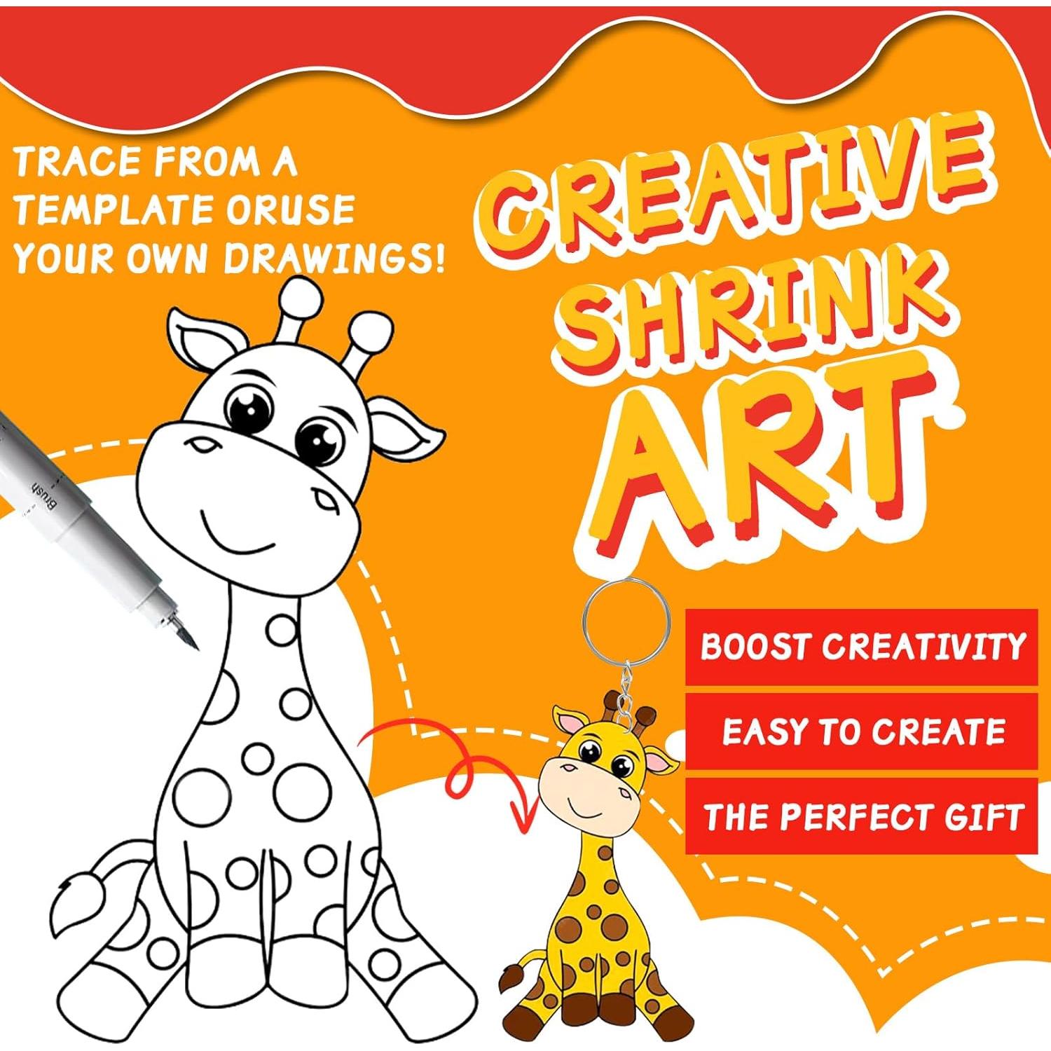 Kit de Manualidades Shrinky Dink OFNMY 218PCS con Accesorios