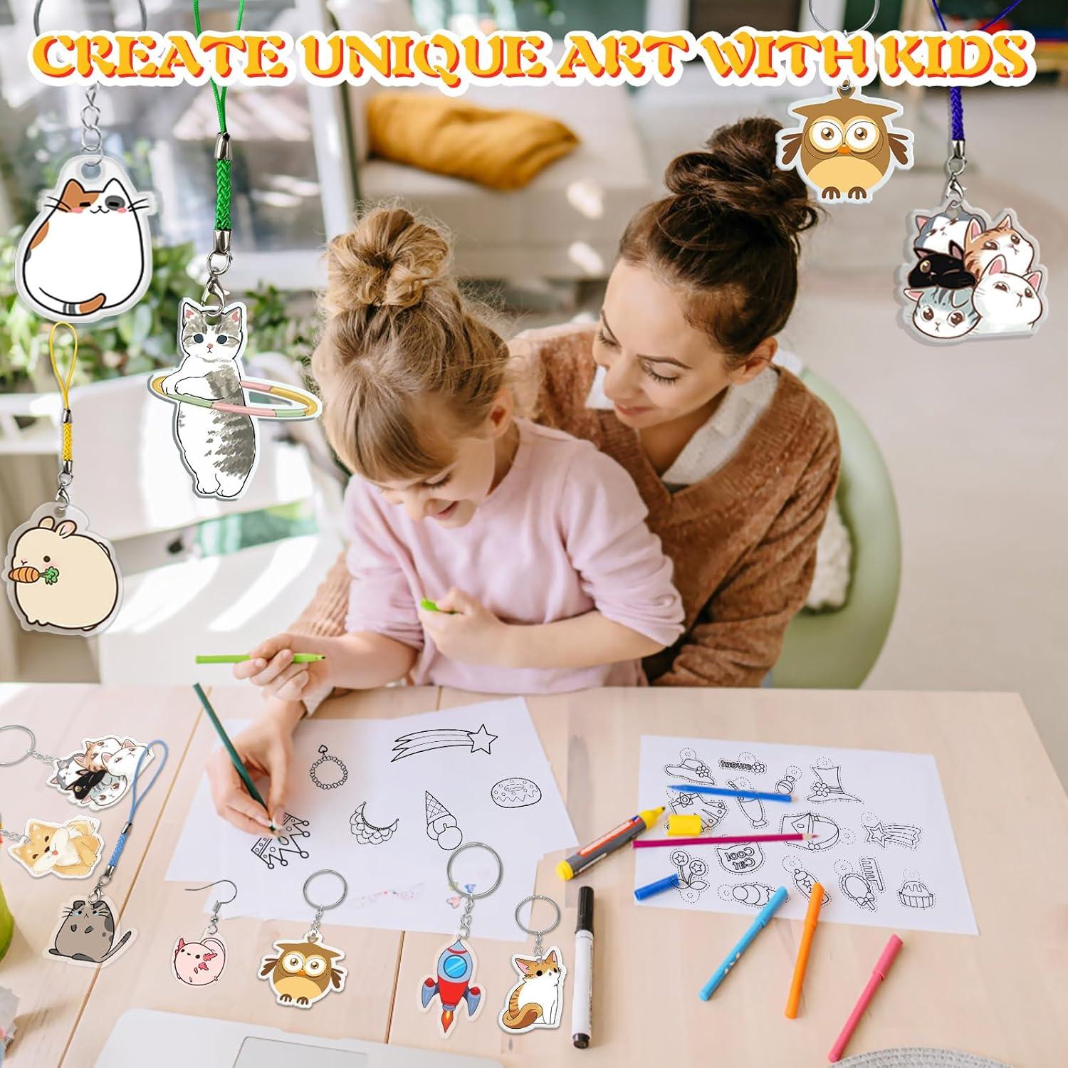 Kit de Manualidades Shrinky Dink OFNMY 218PCS con Accesorios