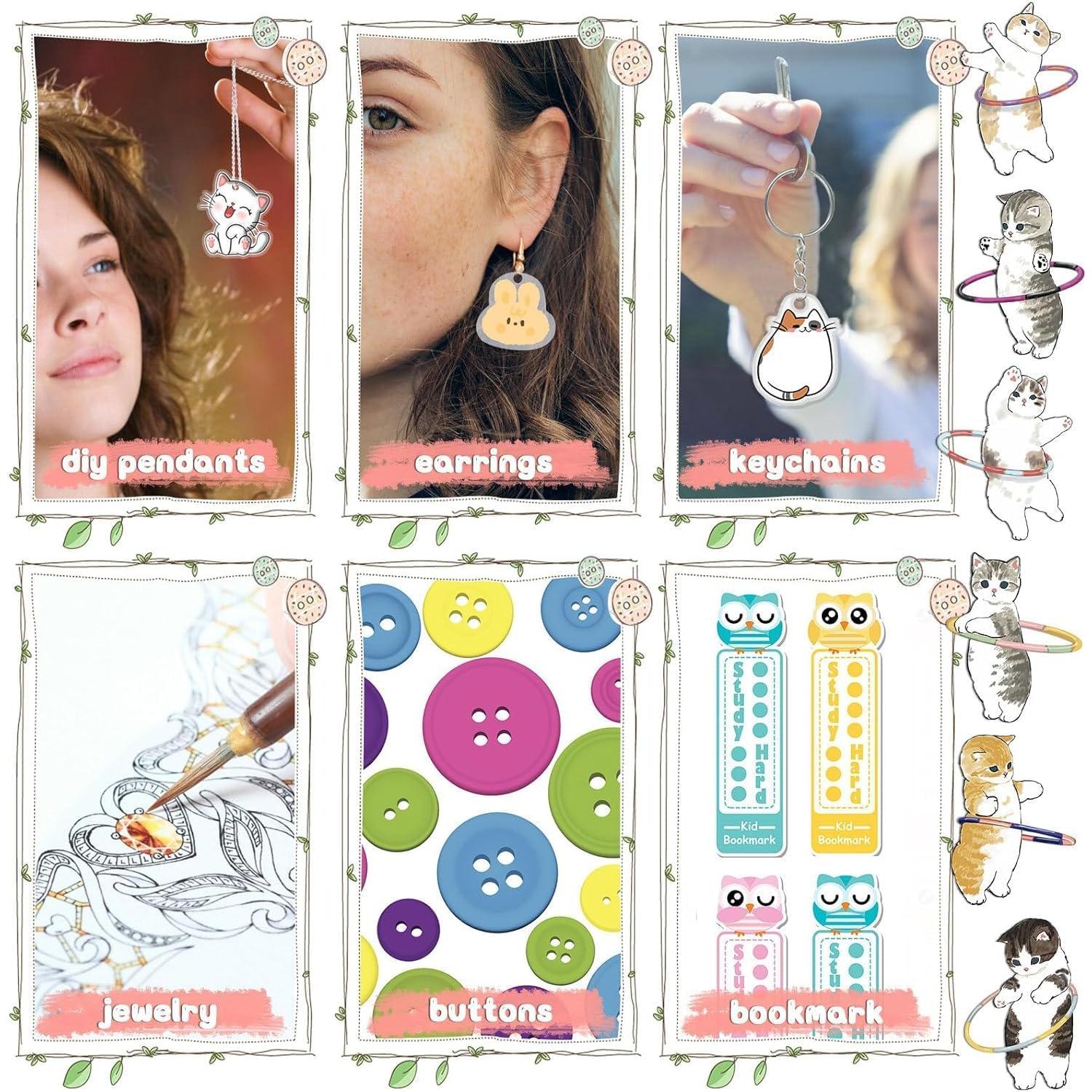 Kit de Manualidades Shrinky Dink OFNMY 218PCS con Accesorios