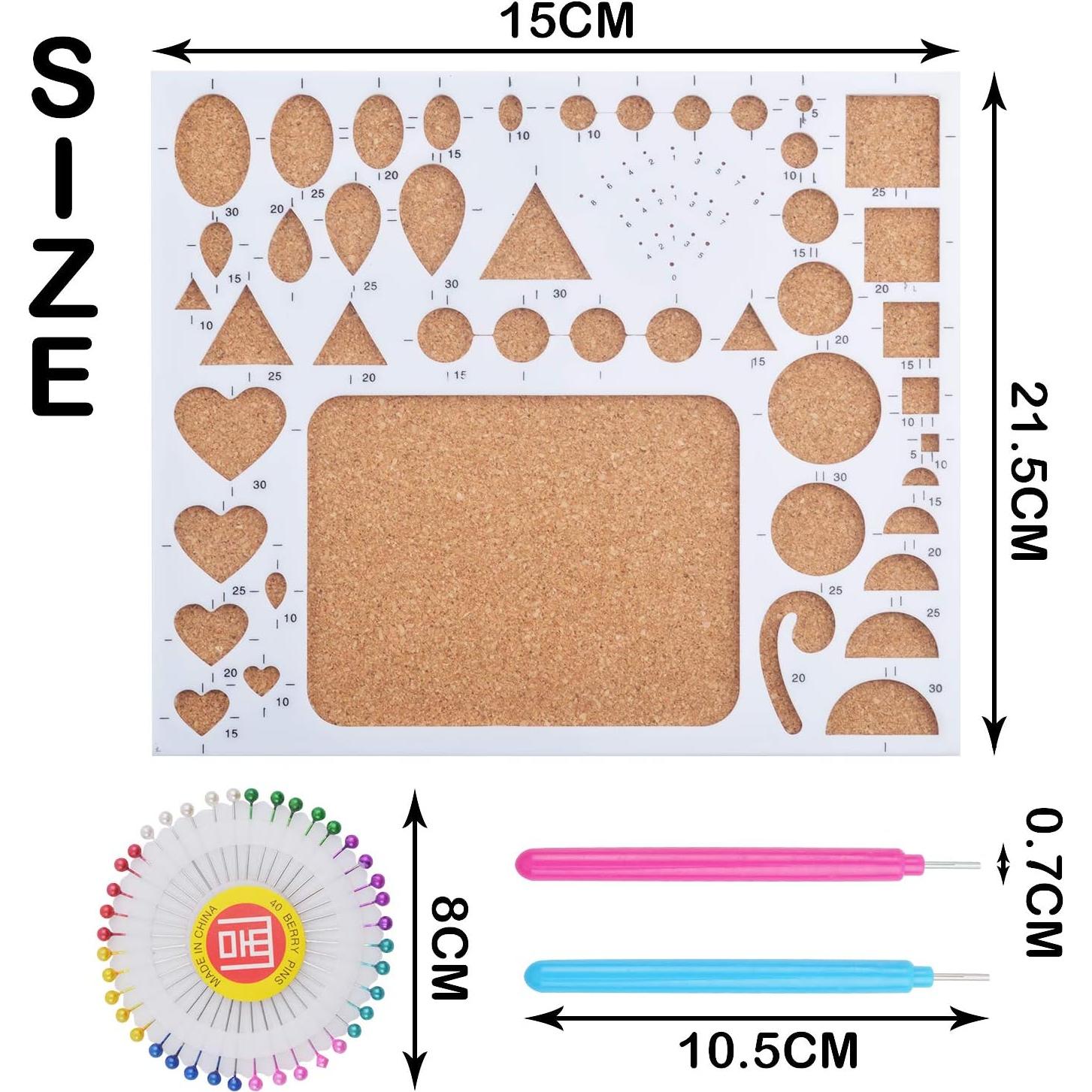 Set de Quilling de Papel Aylifu con Plantilla y Herramientas