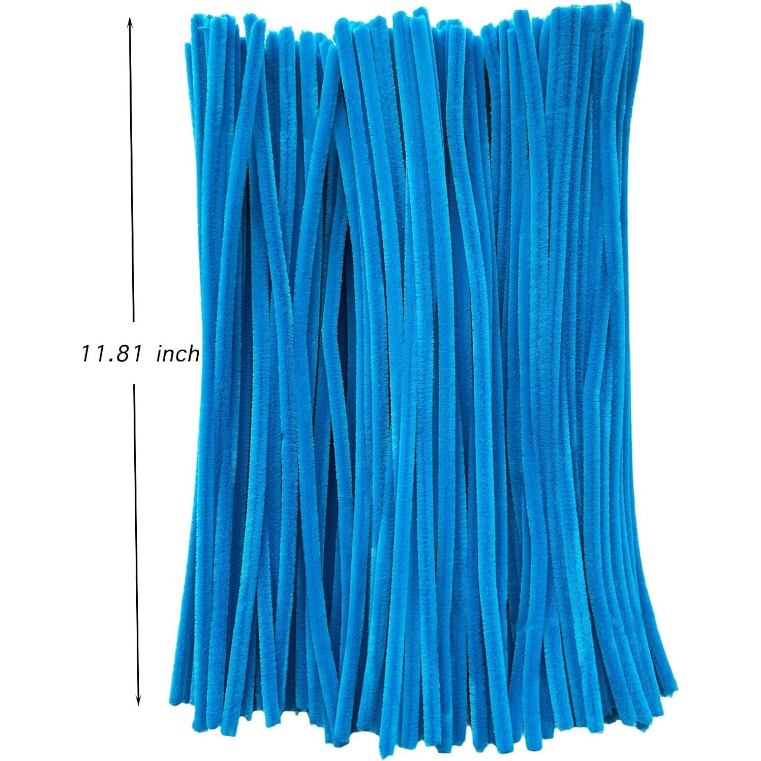 Limpiapipas Azules WNYBRIO 300Pcs Manualidades DIY 30.48cm