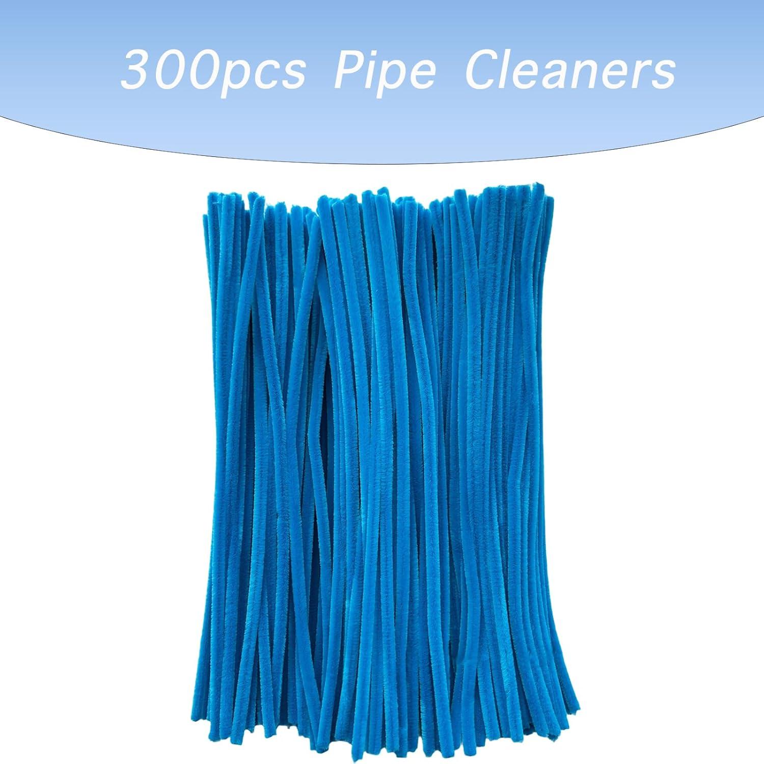 Limpiapipas Azules WNYBRIO 300Pcs Manualidades DIY 30.48cm