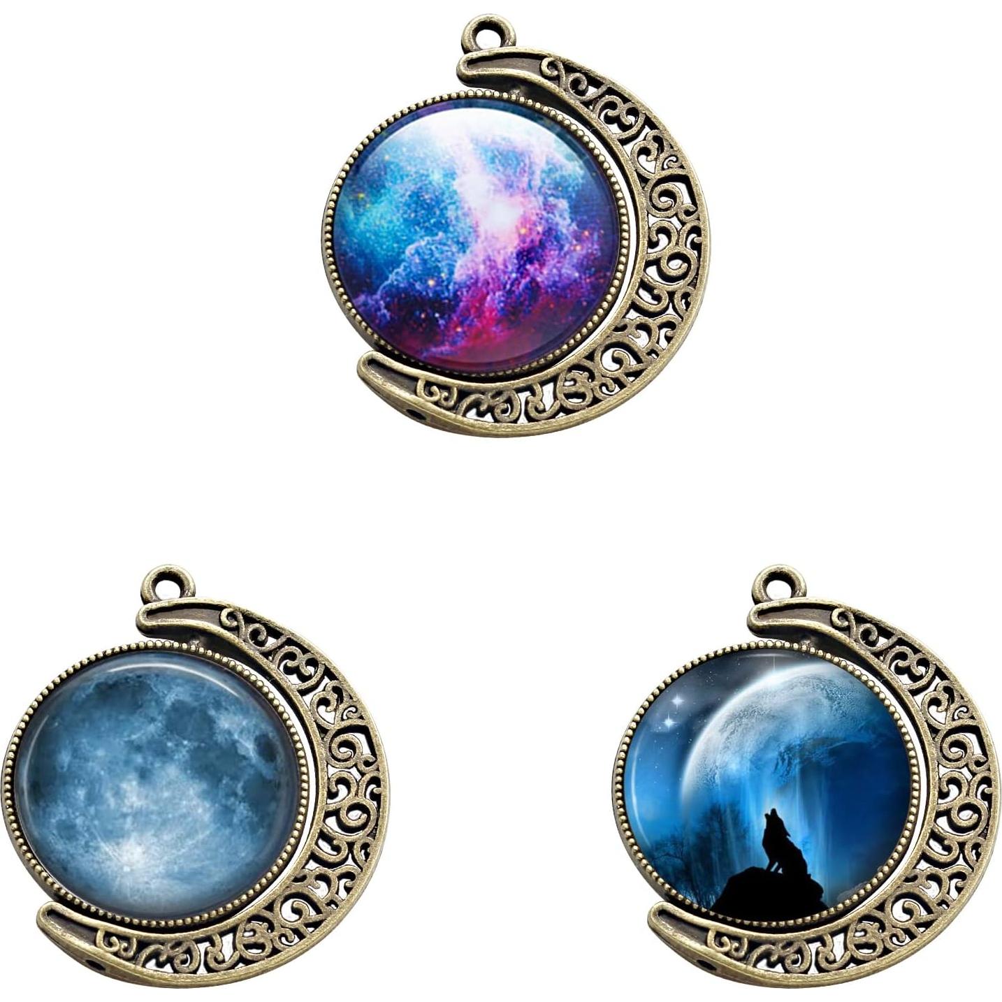 30 Piezas Bandejas Colgantes Doble Cara Lunar Unlorspy Bronce