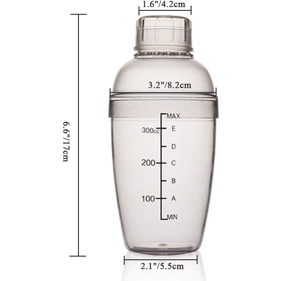 Vaso Mezclador de Cócteles FEOOWV 300cc Plástico Transparente