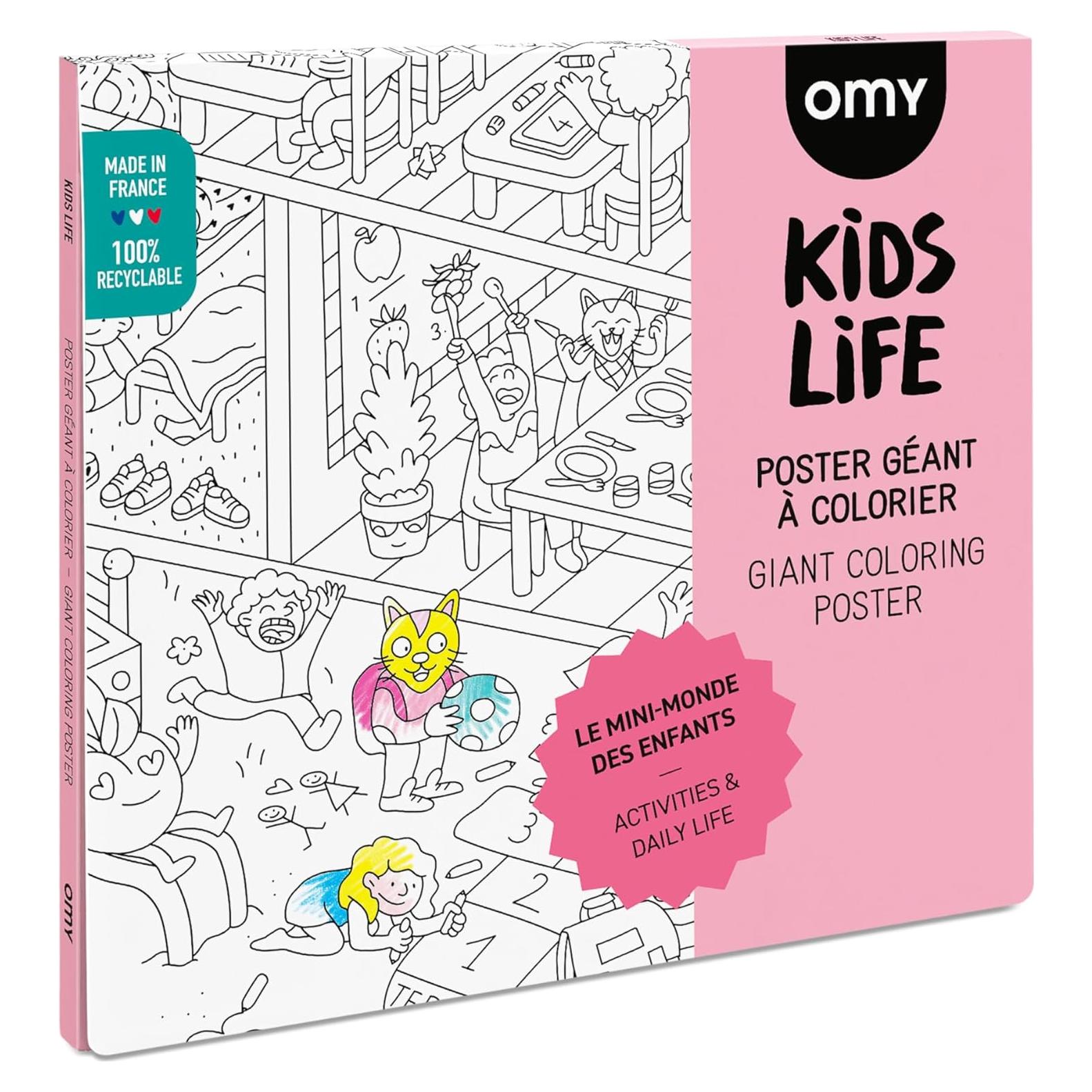 Póster Gigante para Colorear Omy Vida Infantil 101.6x71.1cm