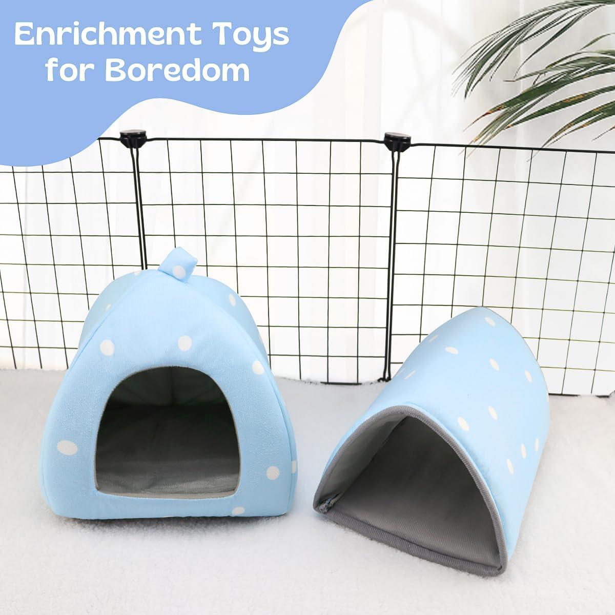 Escondite y Túnel para Cobayas Tierecare - Cama de Felpa Suave