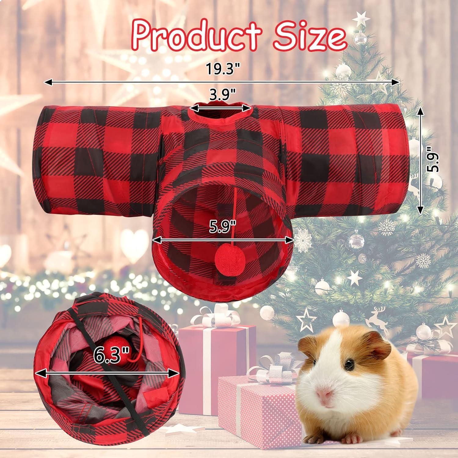 Túnel y tubo colapsable YUEPET para cobayas 44.5x15 cm