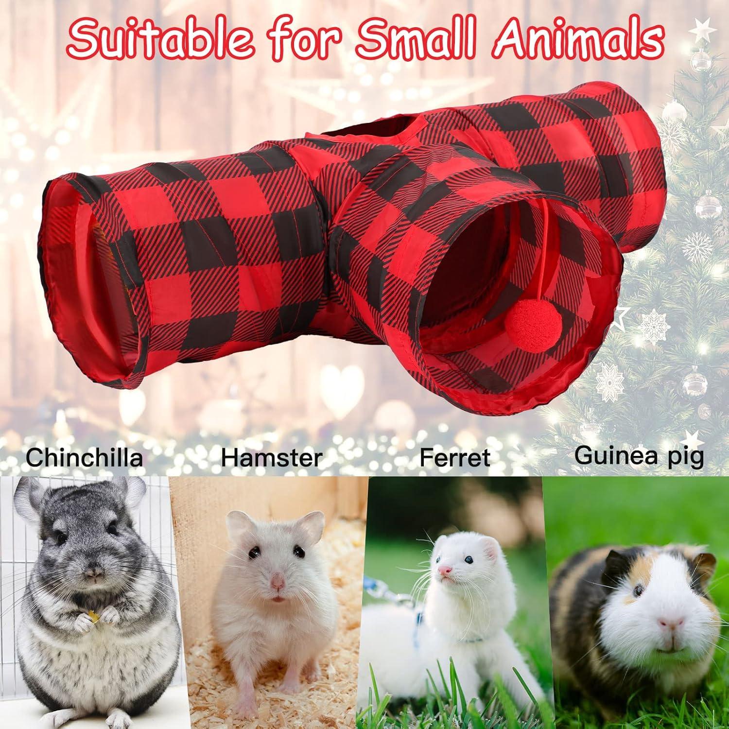 Túnel y tubo colapsable YUEPET para cobayas 44.5x15 cm