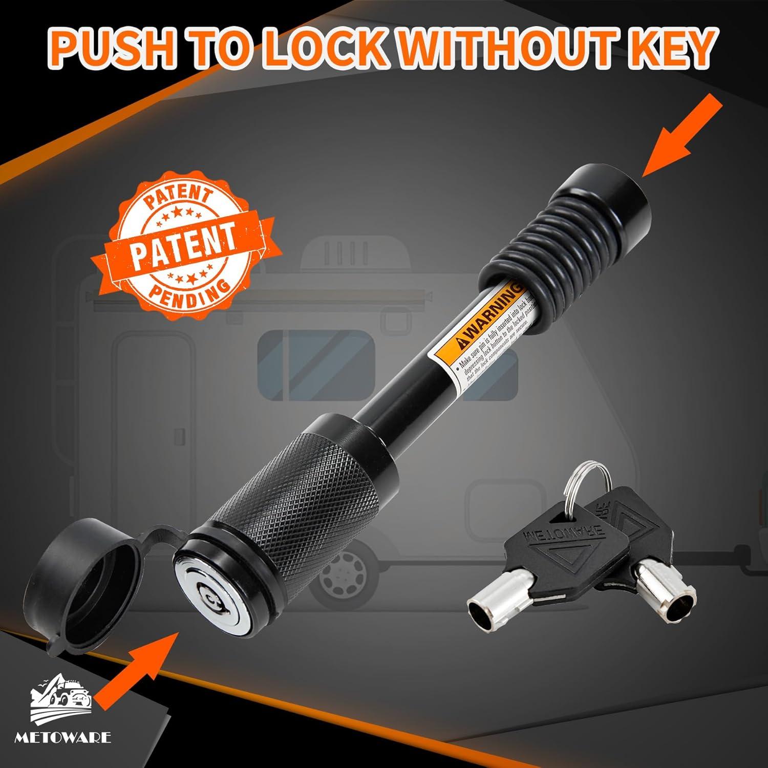 Cerradura de Enganche Metoware 5/8" para Remolque Clase III IV V