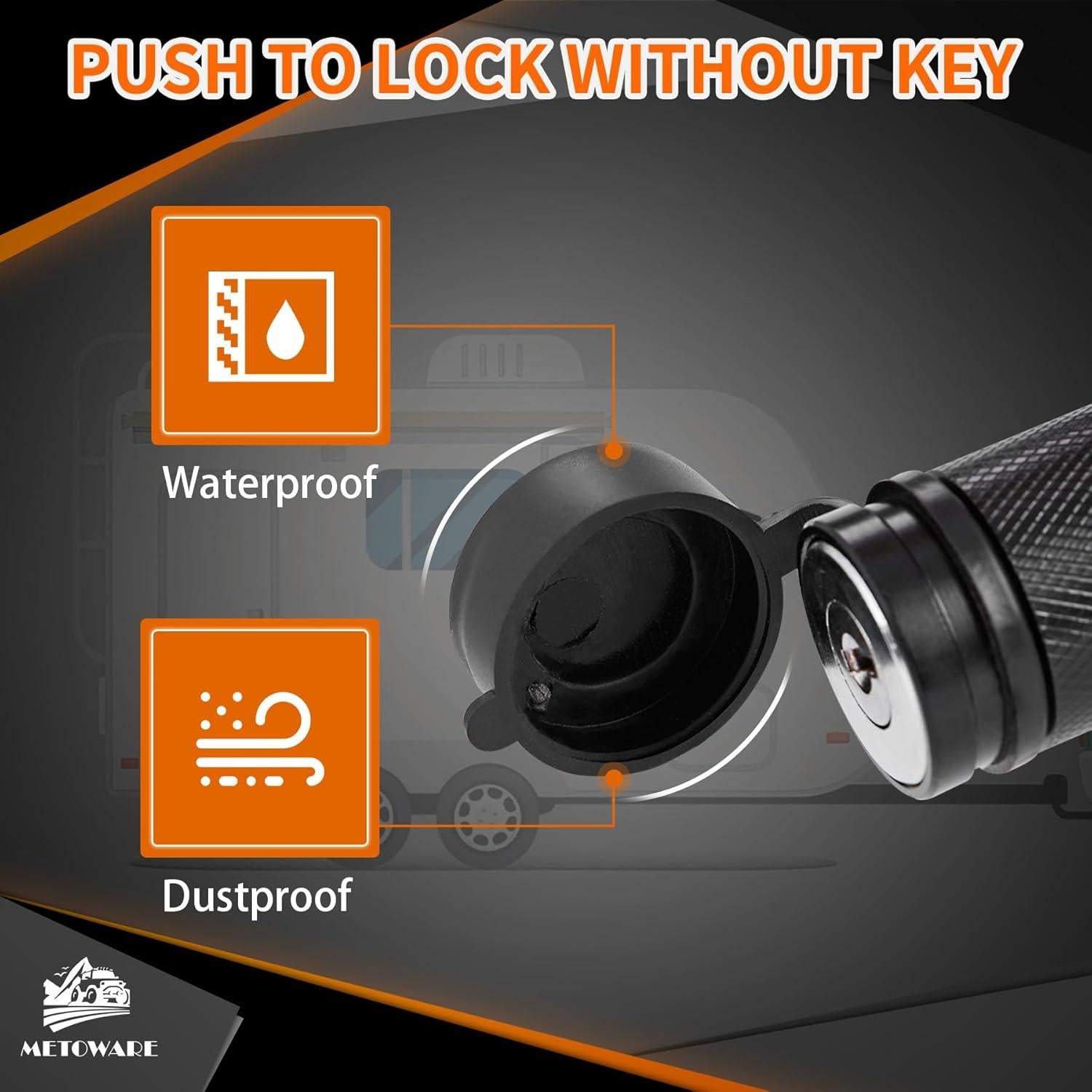 Cerradura de Enganche Metoware 5/8" para Remolque Clase III IV V