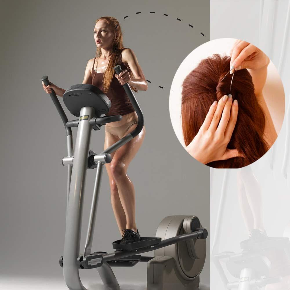 12 Clips de Pato de Metal Niquelado para Cabello Negro