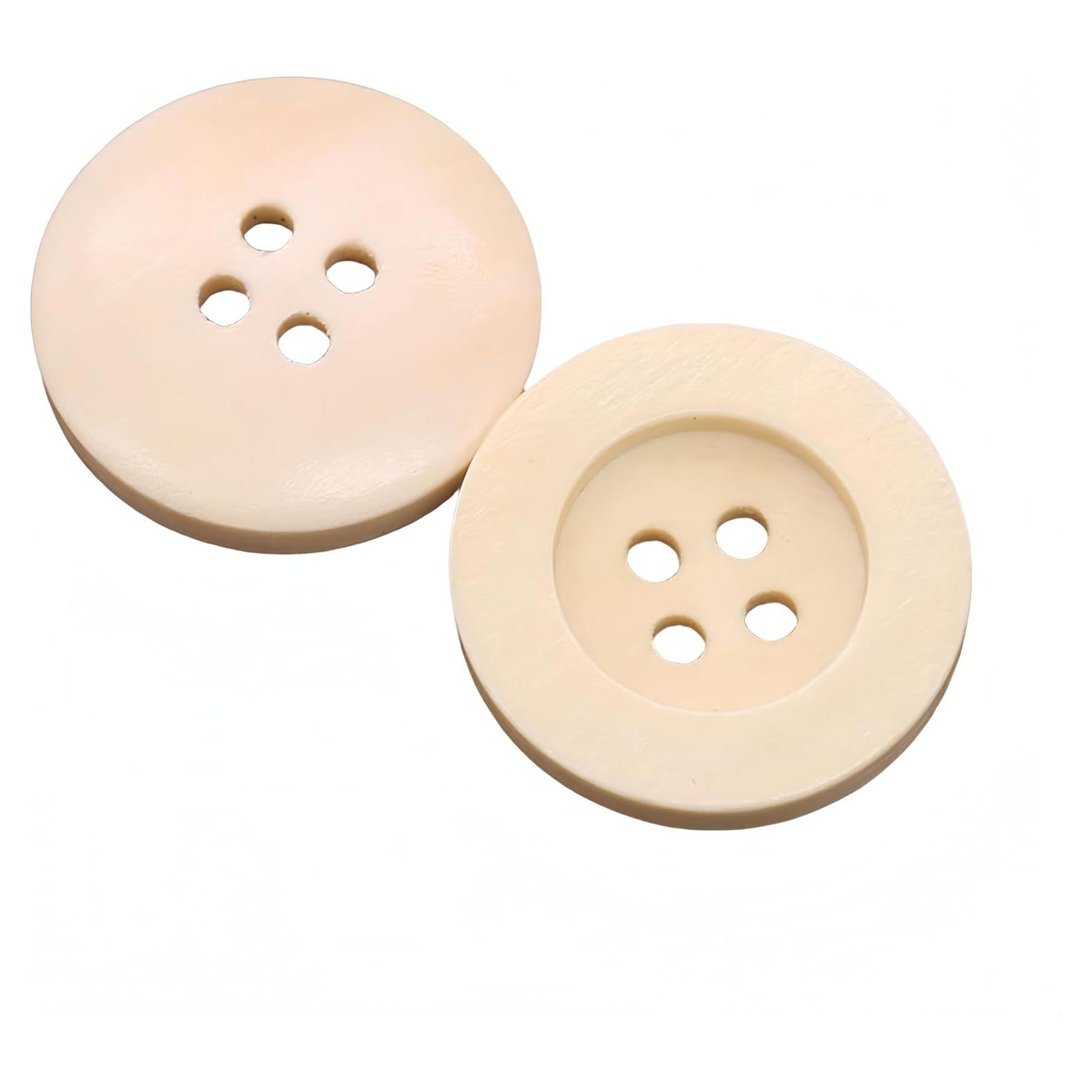 10 Piezas Botones de Madera DIY WDFCSIX 9mm Ecológicos