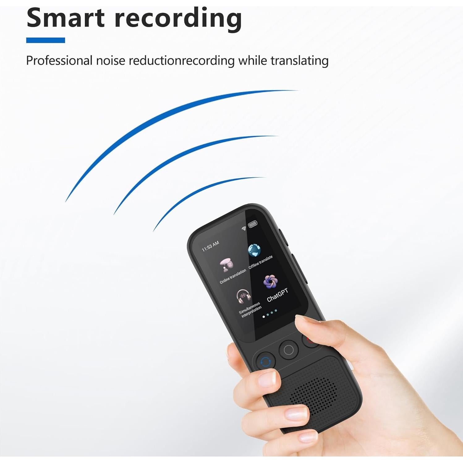 Language Translator Device, 138 Languages Supported, Instant Offline Language Translator Device, Voice Translator Offline, Portable Two-Way Real-Time Language Translator for Travel Business Learning