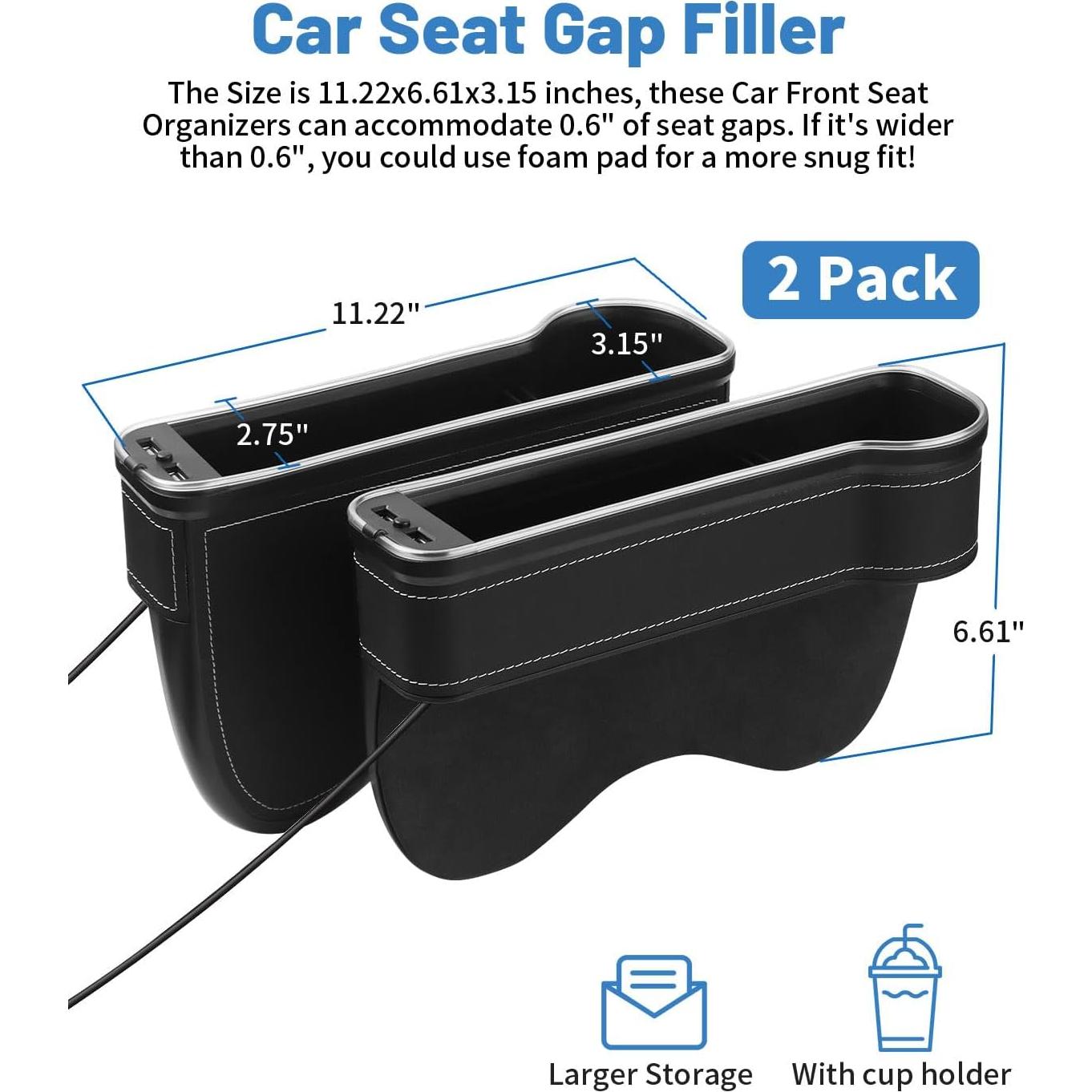 Organizador de Espacio para Asientos de Coche Shademax LED RGB