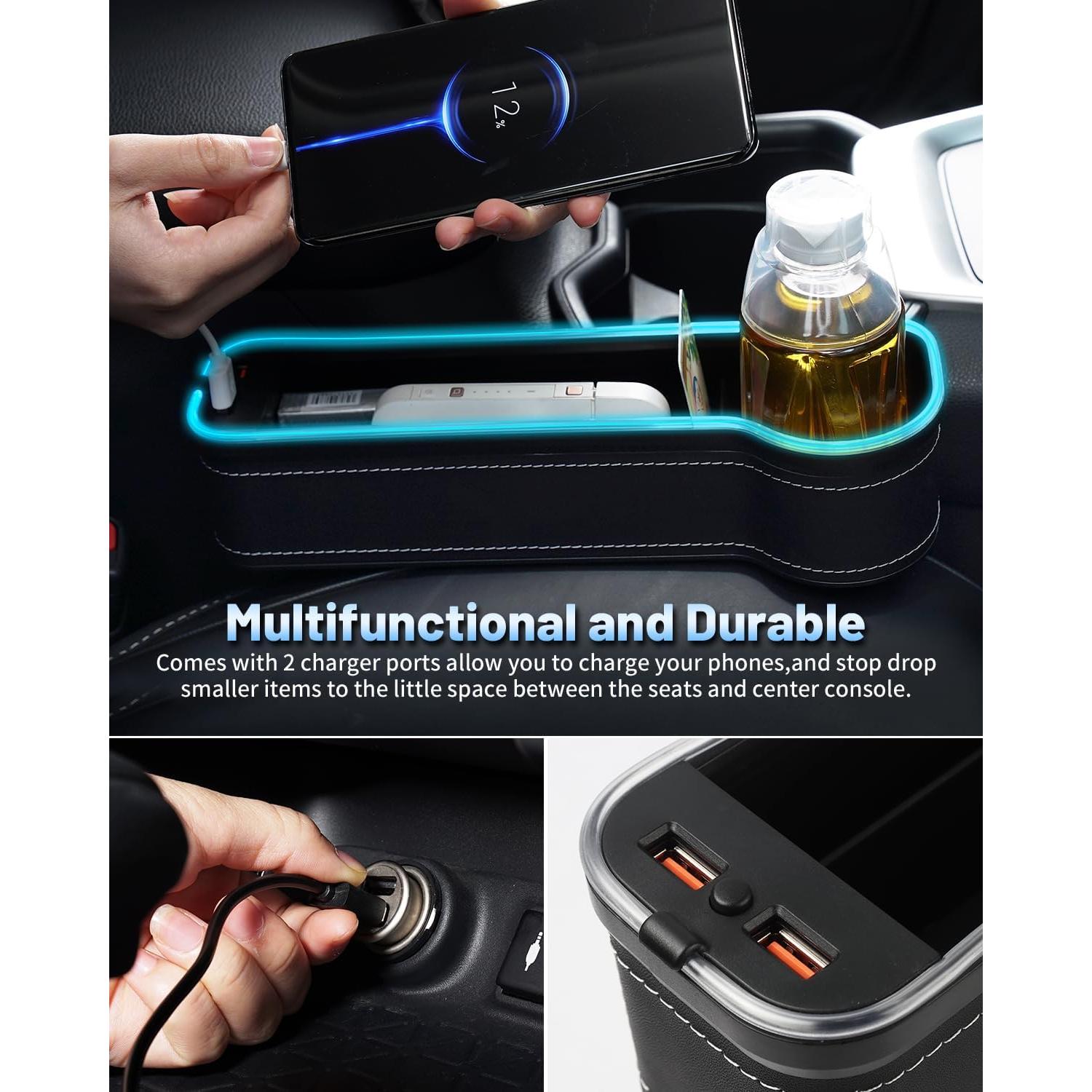 Organizador de Espacio para Asientos de Coche Shademax LED RGB