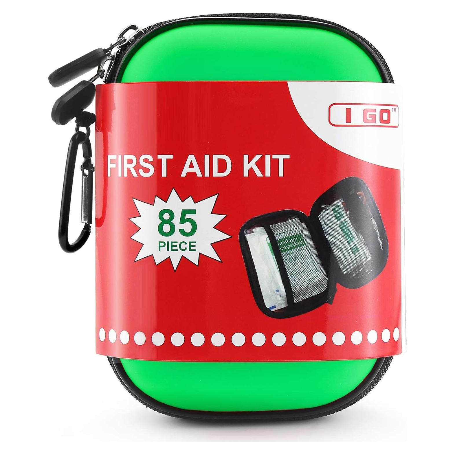 Kit de Primeros Auxilios I GO 85 Piezas Compacto Verde