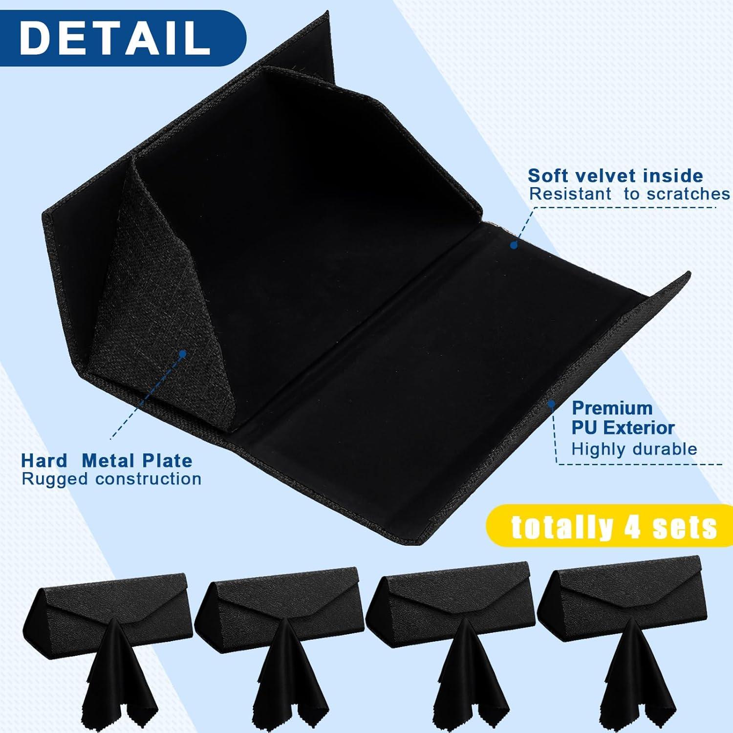 Estuche Plegable para Gafas Flutesan 4 Piezas Negro