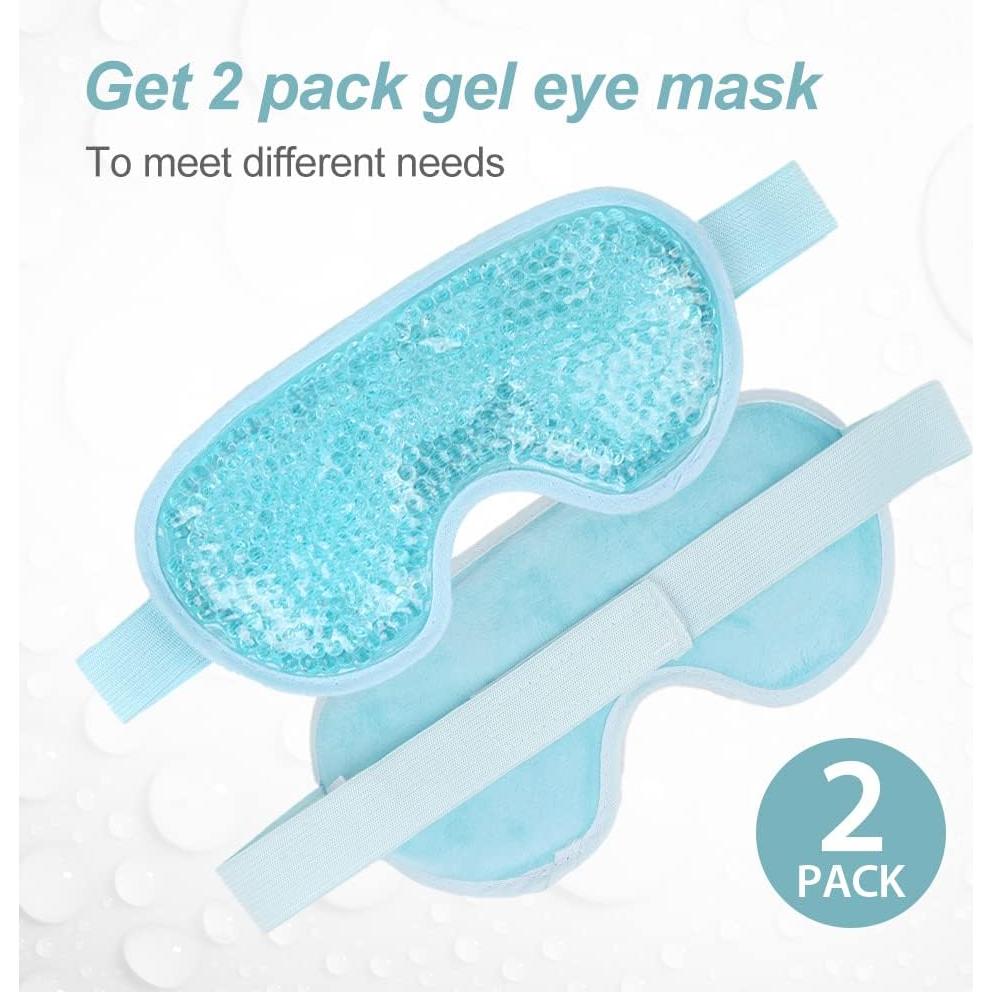 Máscara de Ojos Refrigerante NEWGO Azul - Alivio Ojeras y Dolor