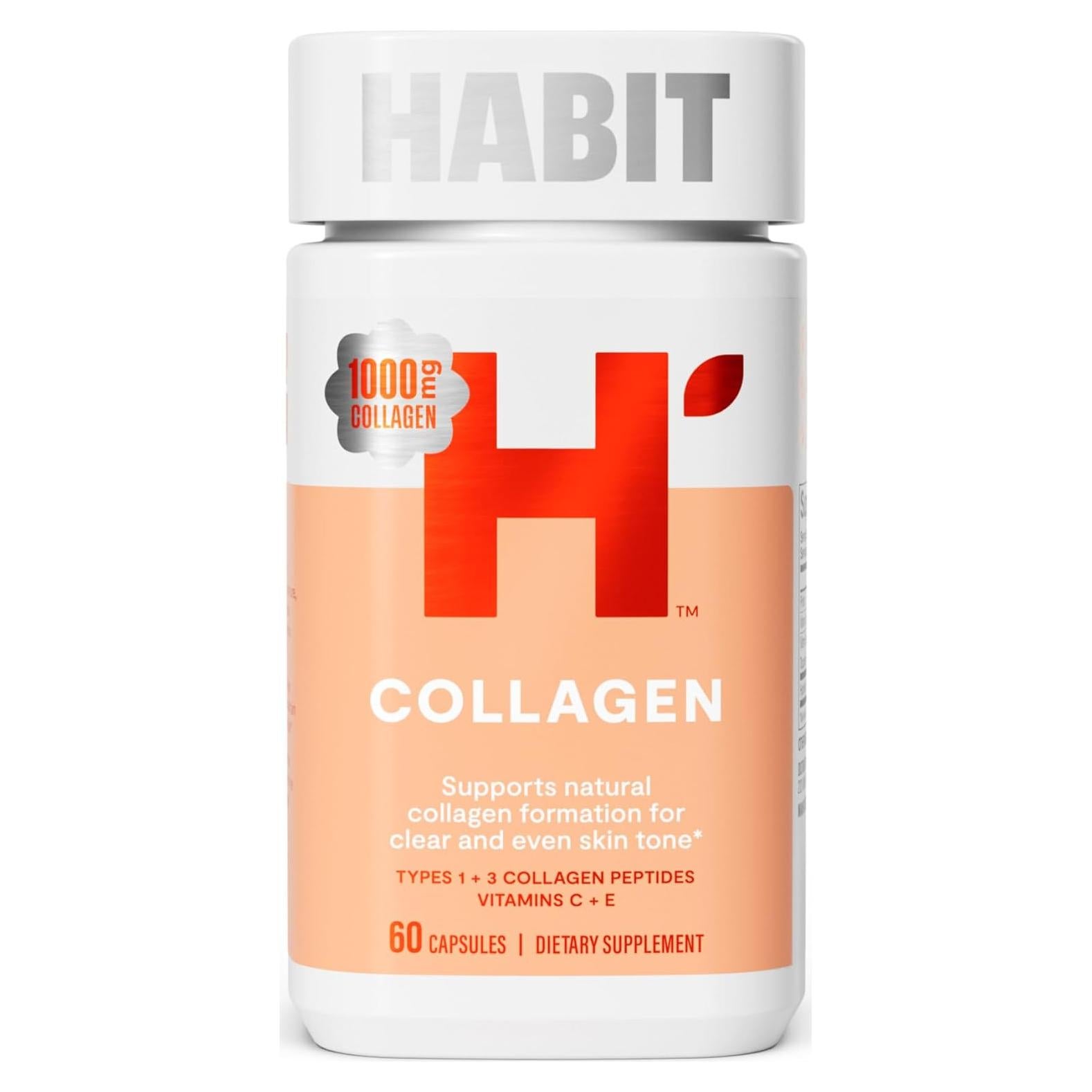 Suplemento de Colágeno Habit 60 Cápsulas 2000mg Vitamina C E