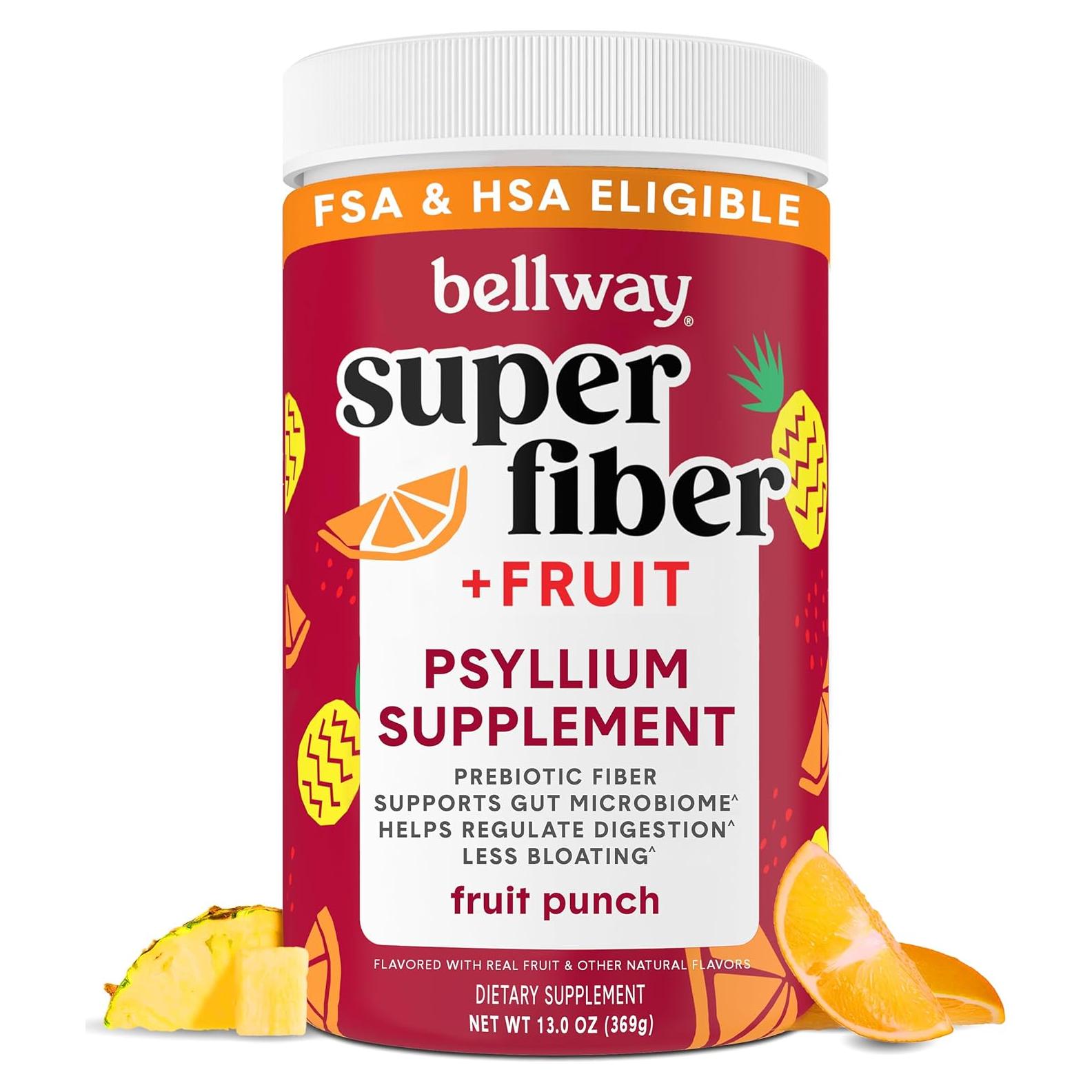 Polvo de Fibra Super Bellway Sabor Fruta Punch 450g