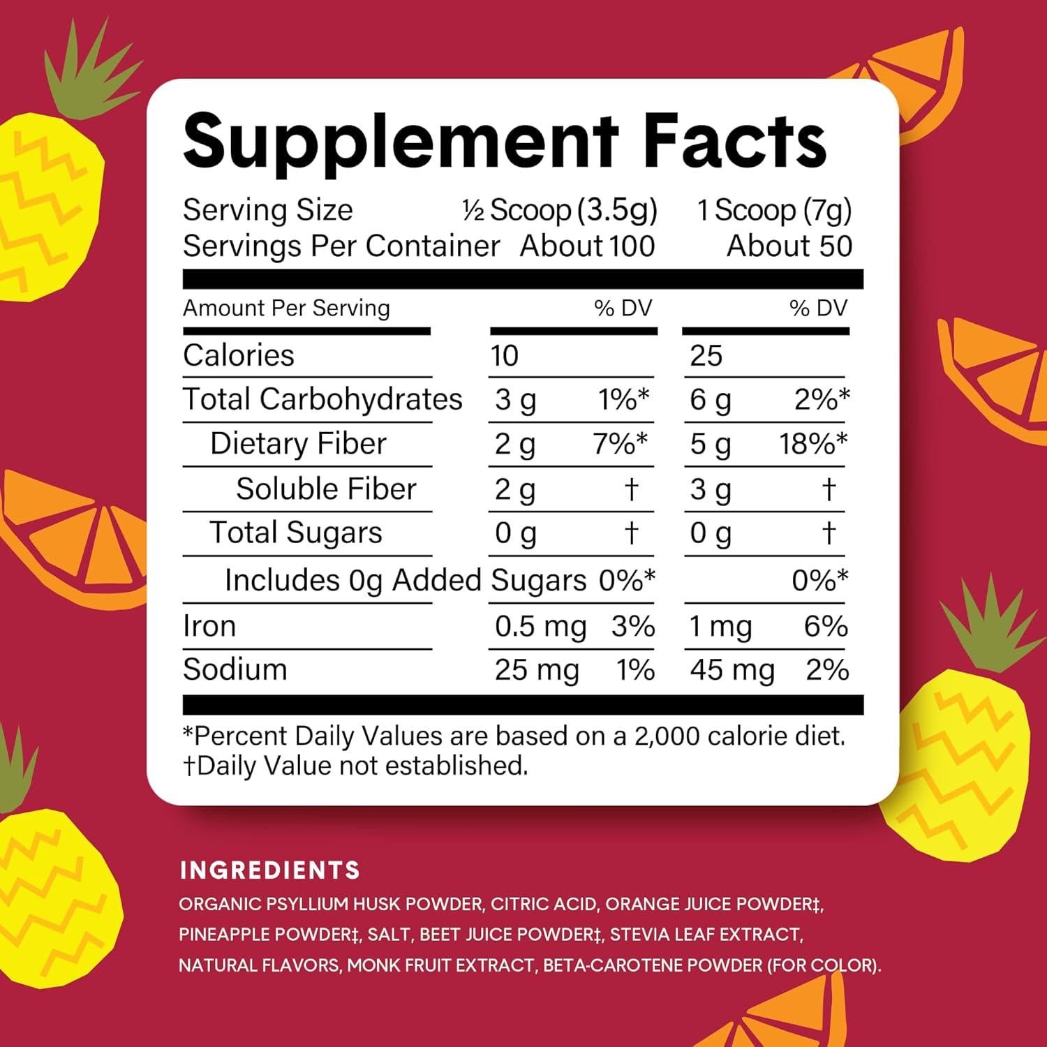 Polvo de Fibra Super Bellway Sabor Fruta Punch 450g