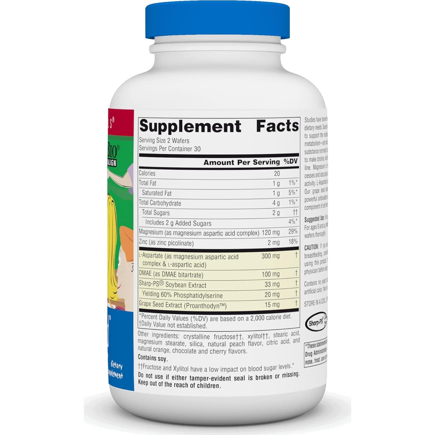 Source Naturals Niño Atento - Suplemento Cognitivo 60 Tabletas