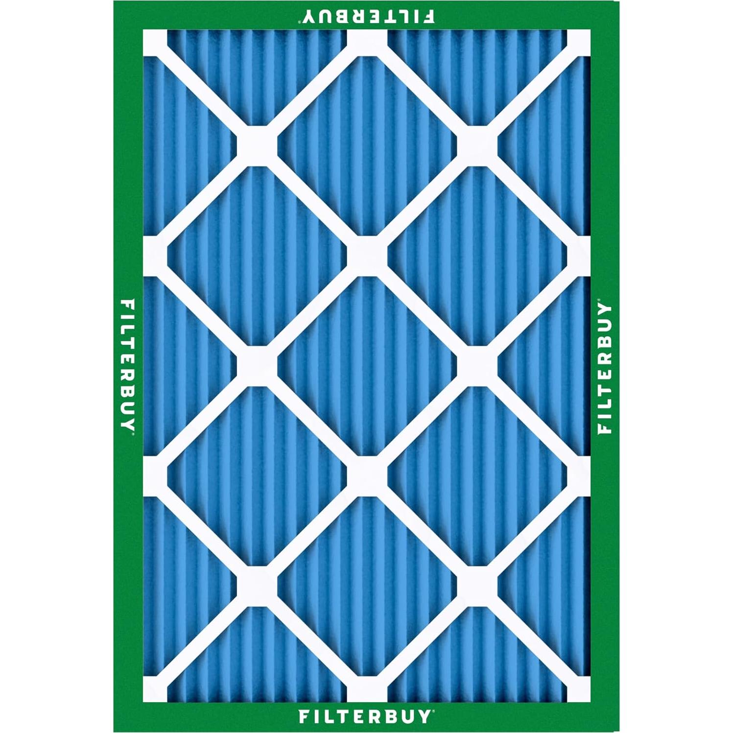 Filtro de aire Filterbuy 8x14x1 MERV 13 - Paquete de 4