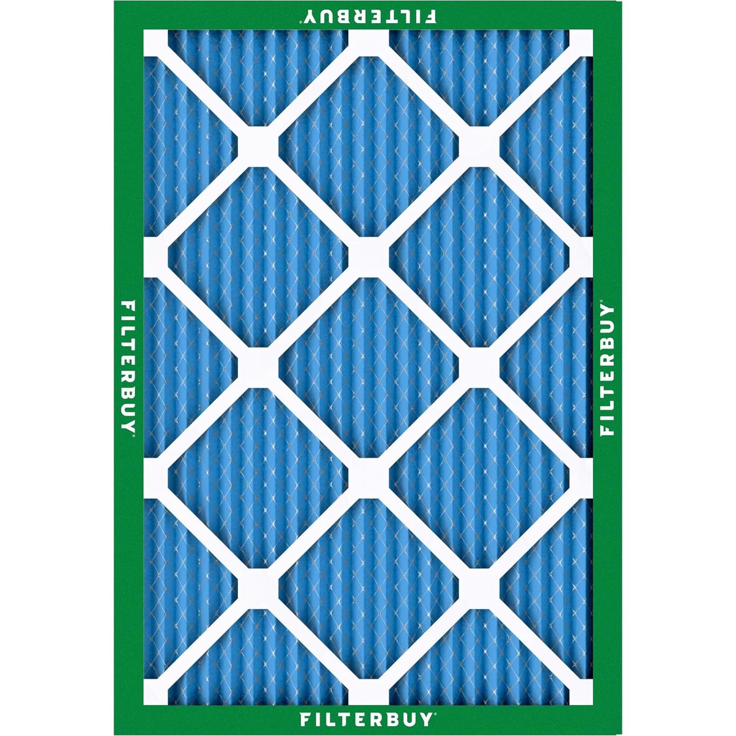 Filtro de aire Filterbuy 8x14x1 MERV 13 - Paquete de 4