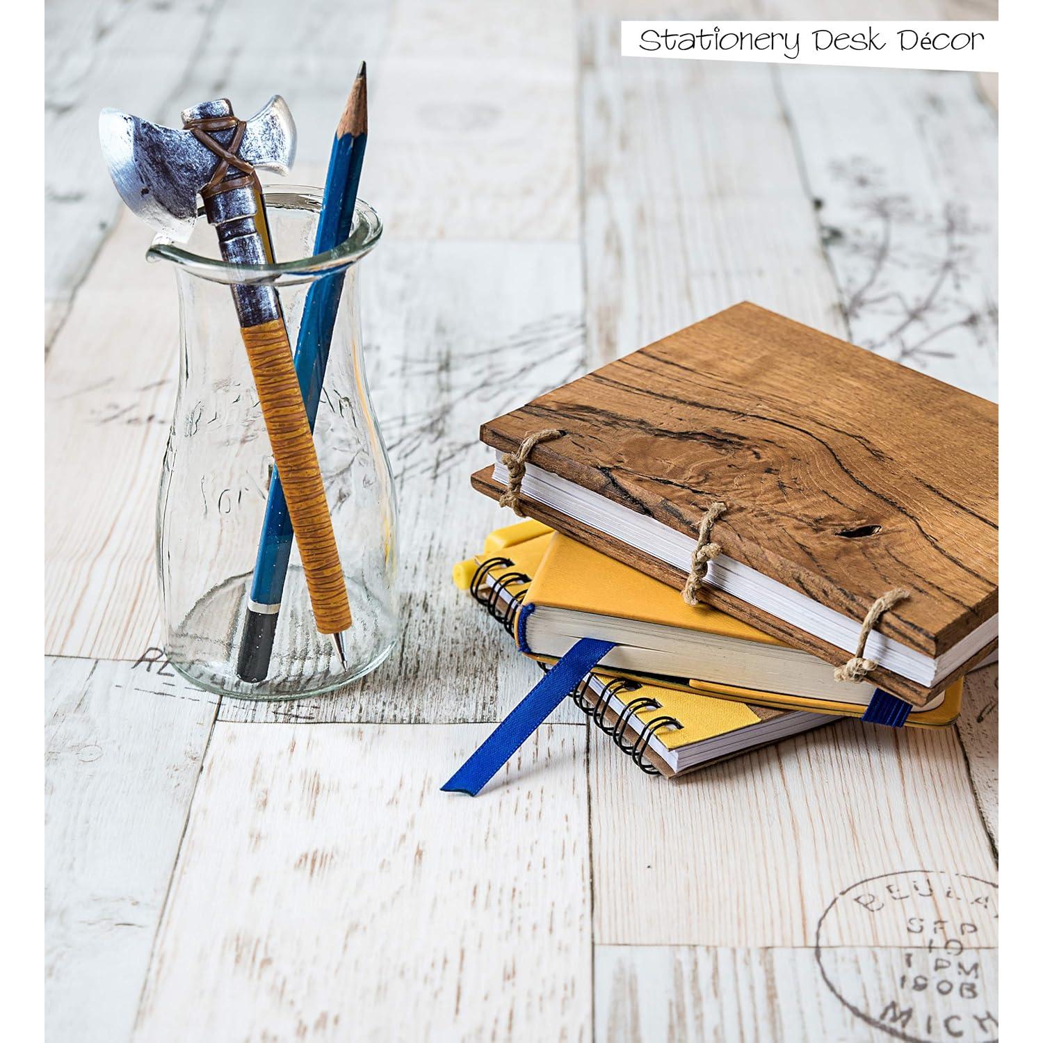 Bolígrafo Hacha de Batalla Antigua Puzzled 15.24 cm Tinta Negra