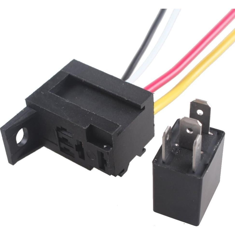 Relé Automotriz ESUPPORT 12V 30A SPST 4 Pines - Paquete de 5