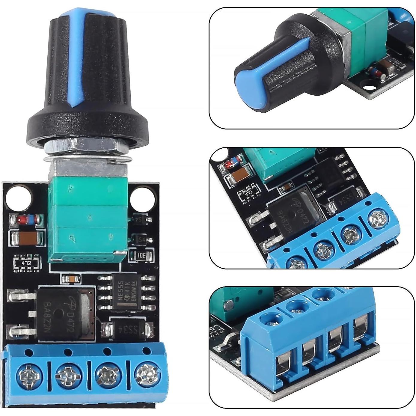 Controlador de Velocidad de Motor DC PWM Diitao 10A 5V-16V
