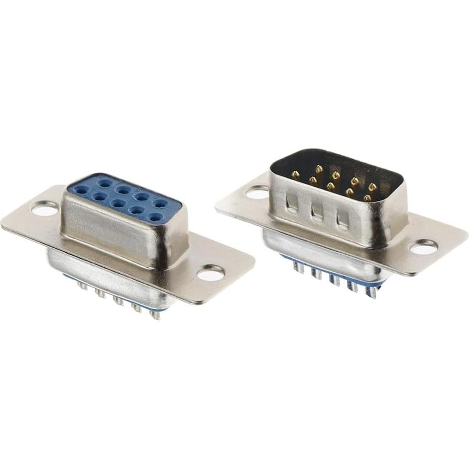 20 Conectores DB9 Macho y Hembra Tipo Soldadura Jienk