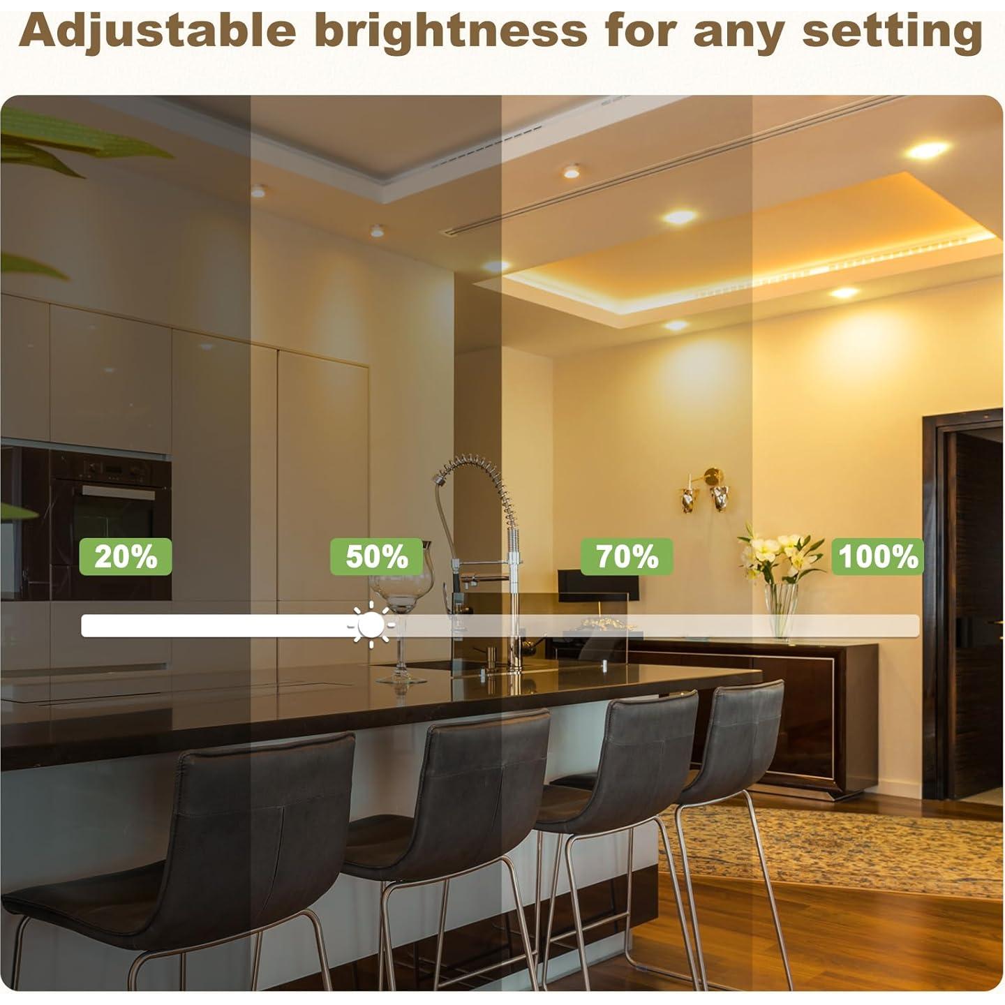 DiCUNO Bombilla LED GU10 Regulable 5W Blanco Cálido 2700K 450LM