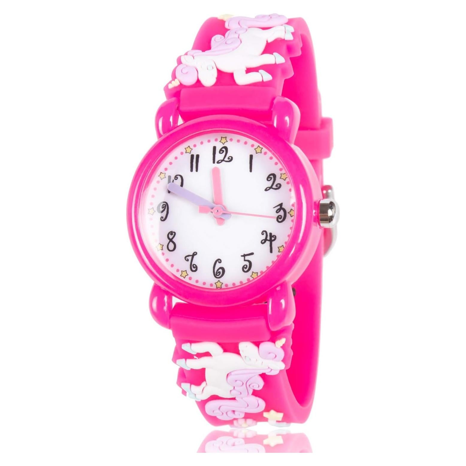 Reloj Infantil Dodosky A335 Unicornio Rojo para Niñas 3-12 Años