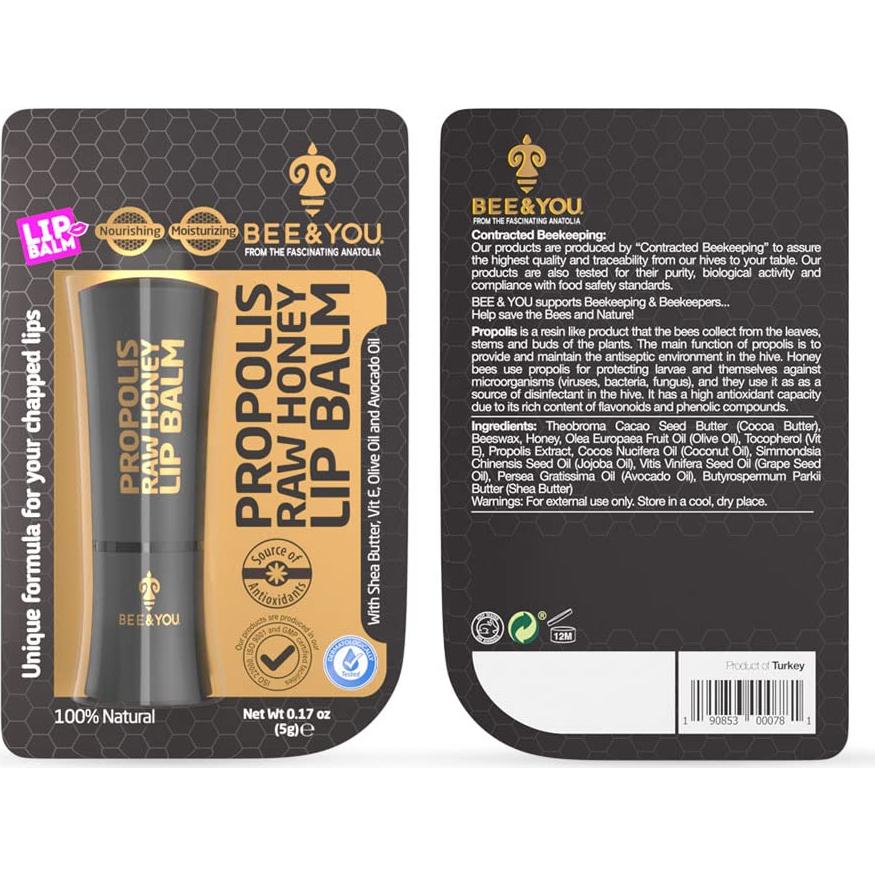 Bálsamo Labial Hidratante Bee and You 100% Natural 5g