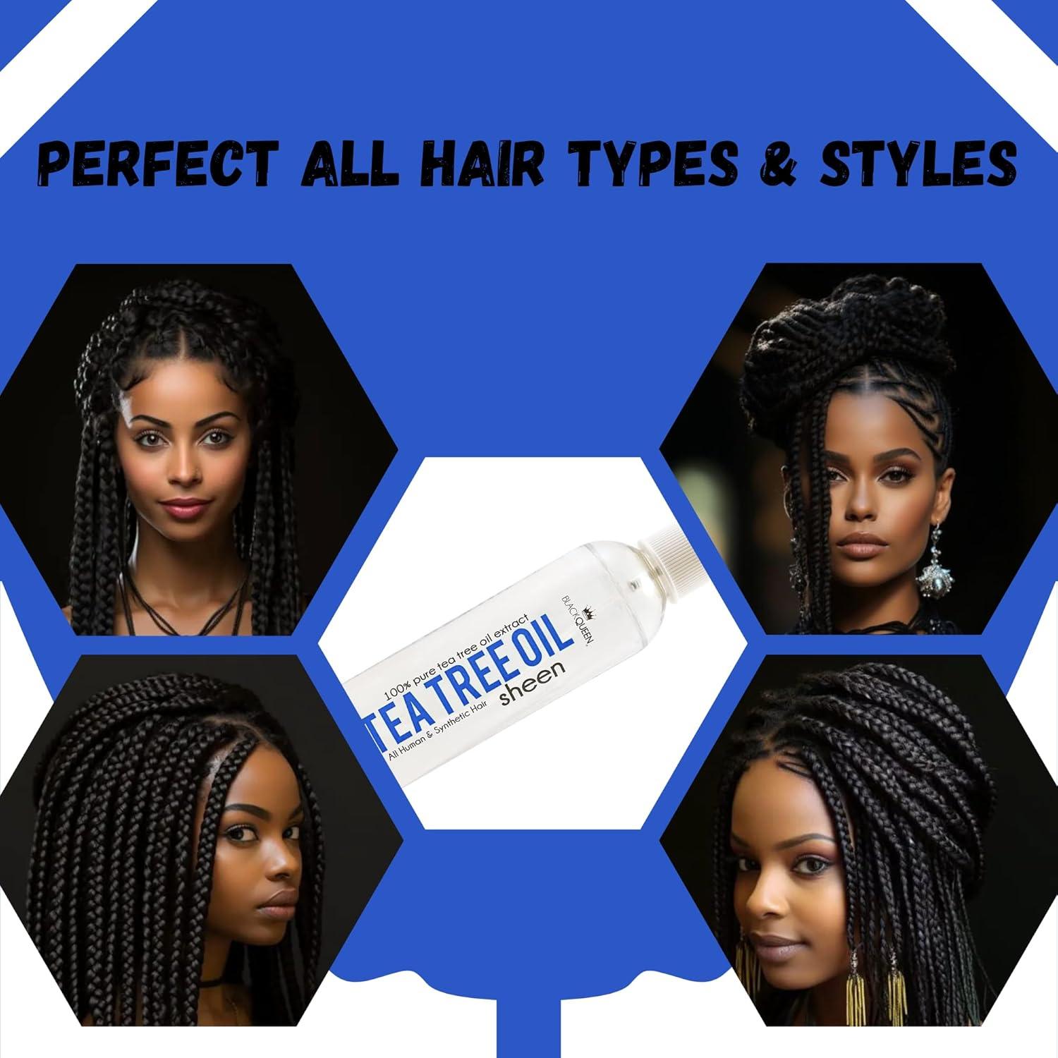 Spray Brillo Aceite Árbol de Té Black Queen 60 ml - Hidratante