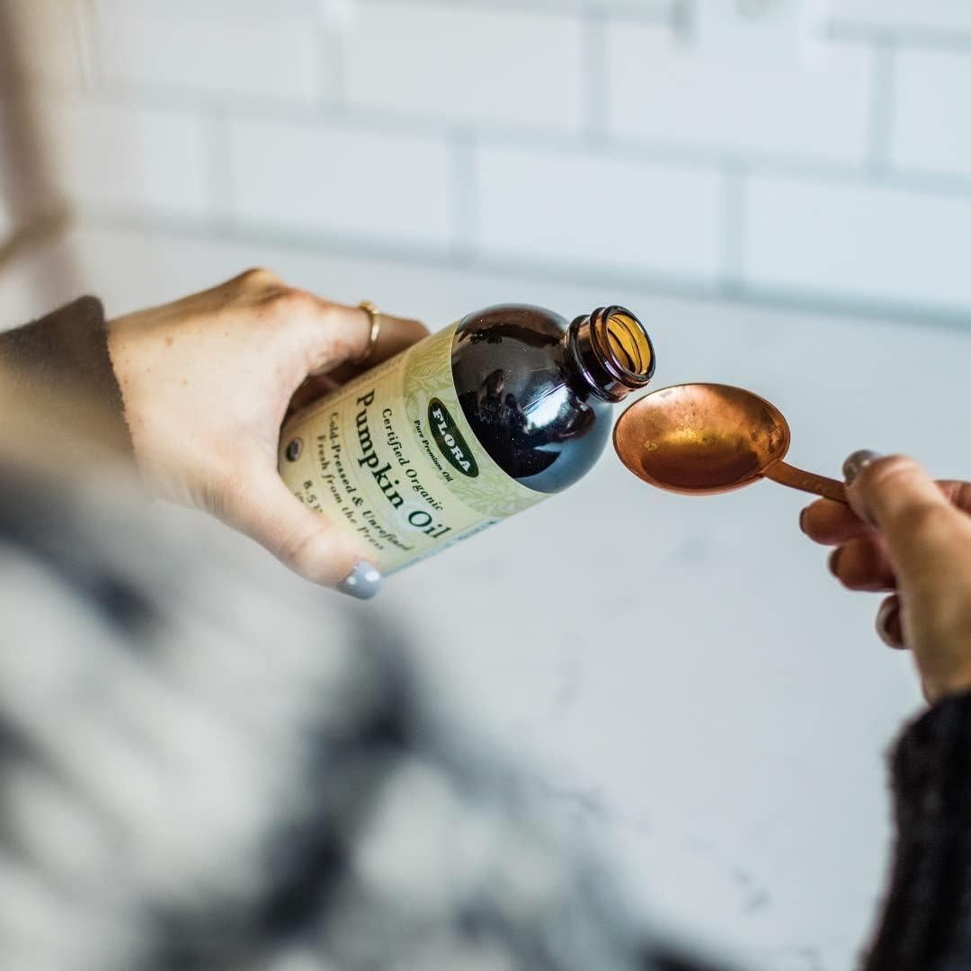 Aceite de Semilla de Calabaza Flora 250 ml Orgánico Prensado en Frío