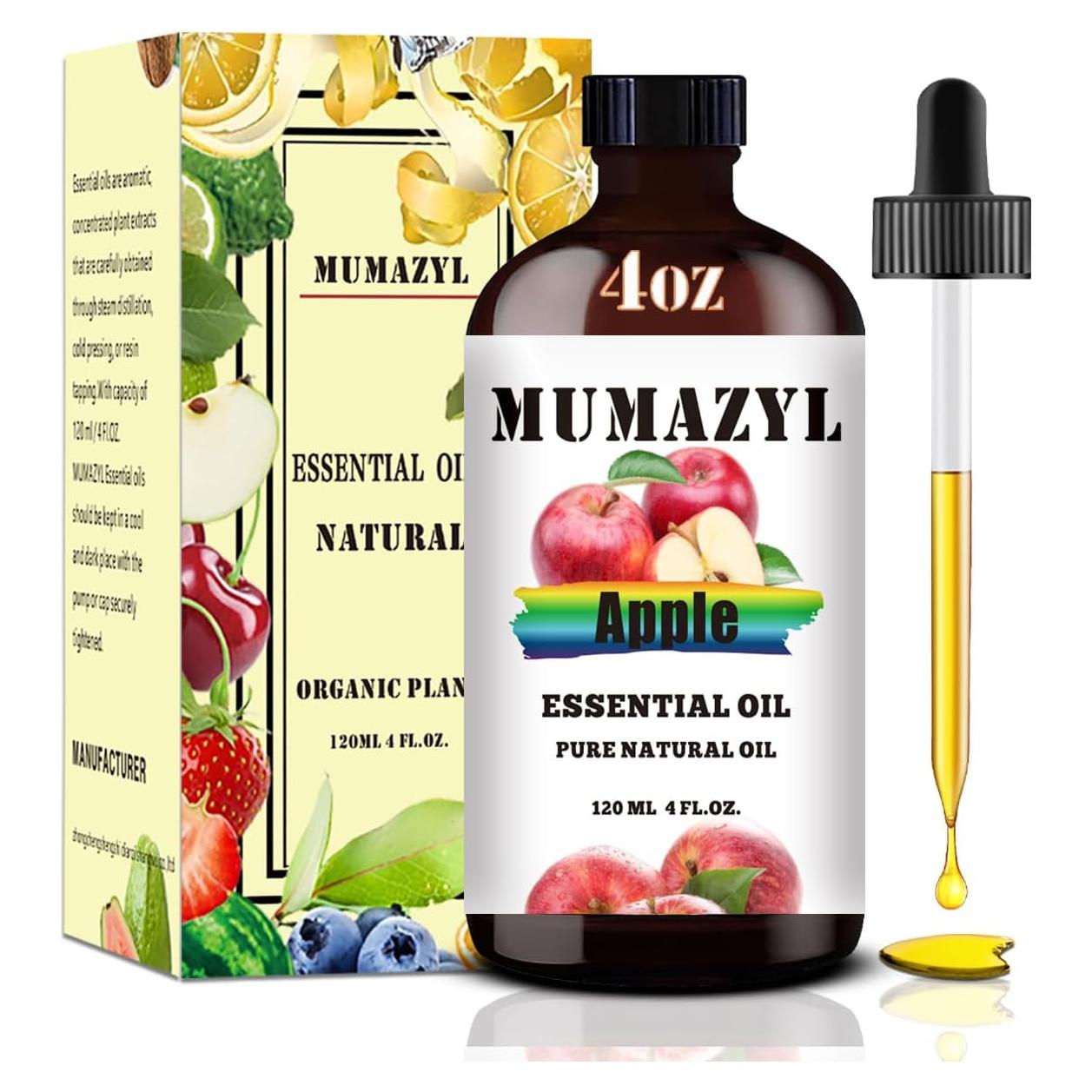 Aceite Esencial de Manzana MUMAZYL 120ML para Difusor y Jabón