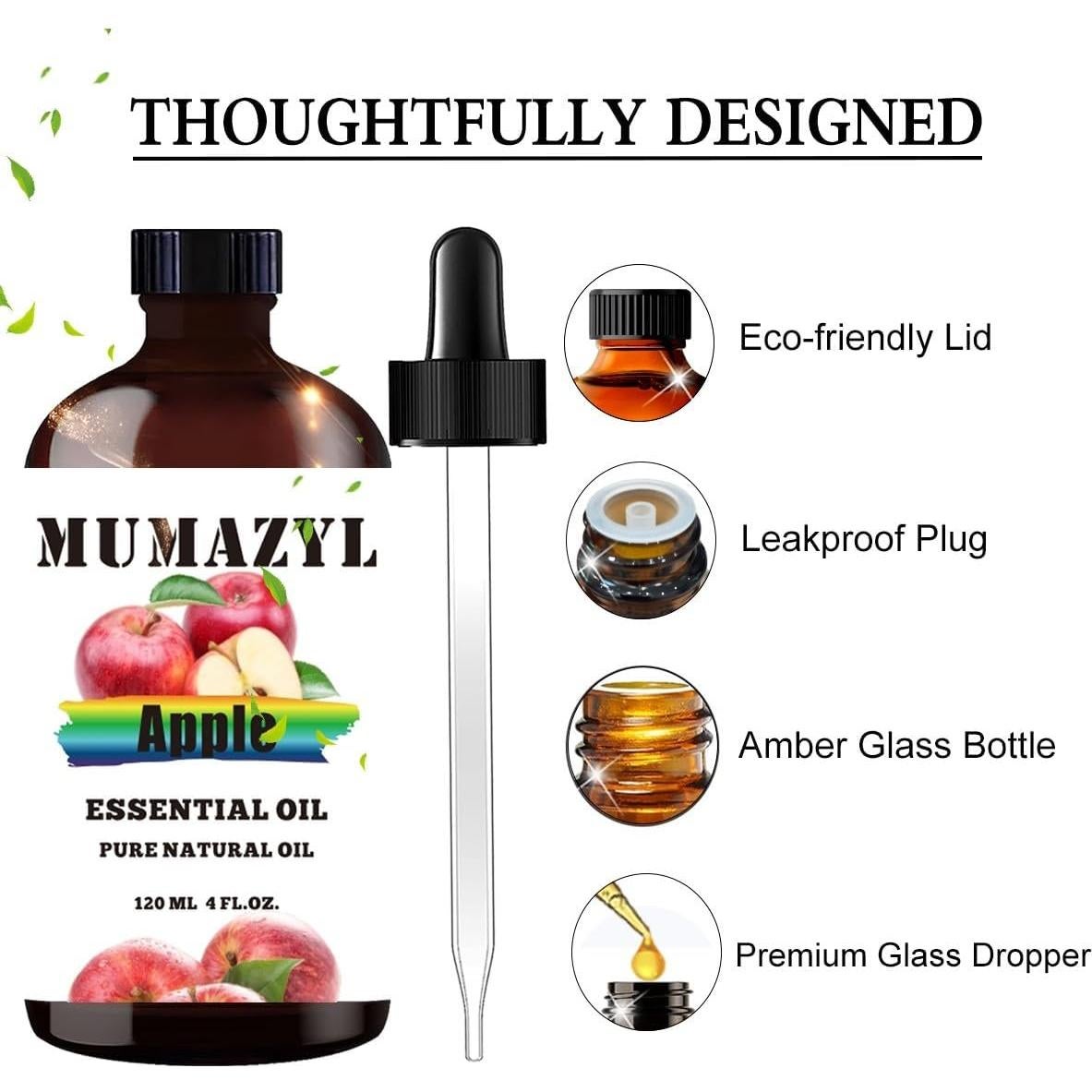 Aceite Esencial de Manzana MUMAZYL 120ML para Difusor y Jabón