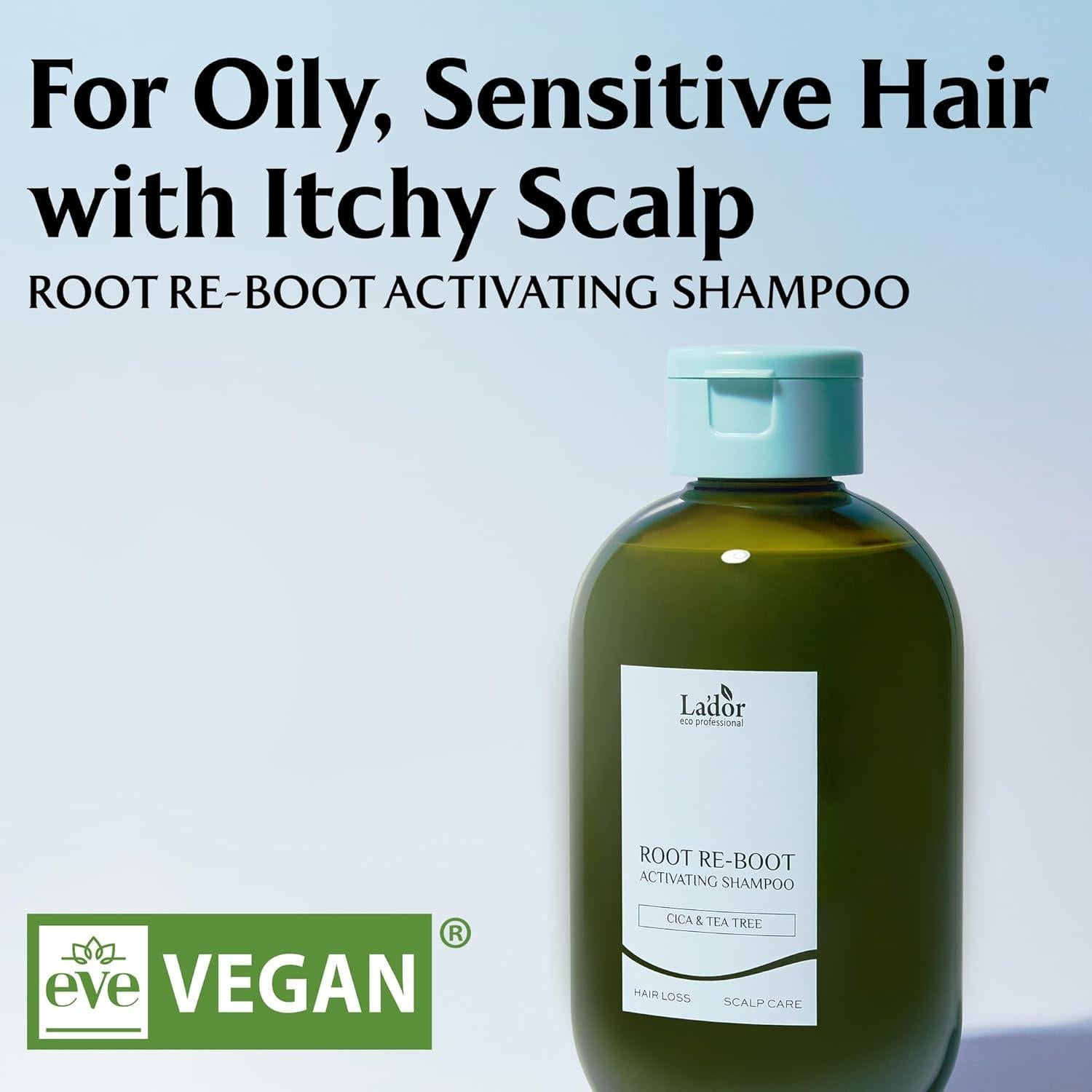 Champú Refrescante La'dor 300ml - Pérdida de Cabello Cuidado Coreano