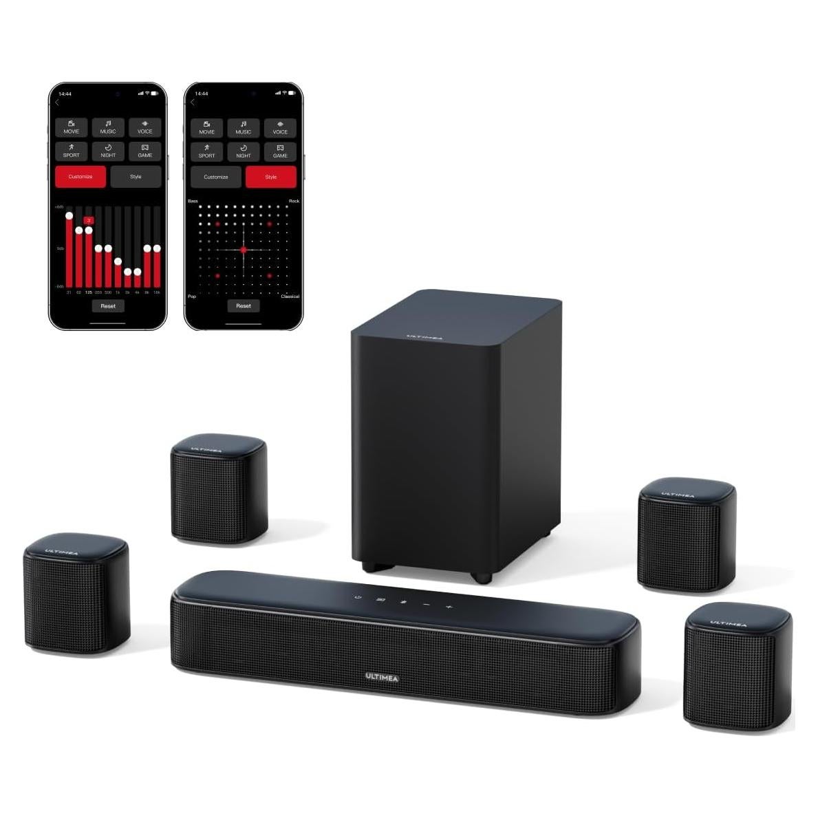 Barra de Sonido ULTIMEA Aura A40 7.1ch con Subwoofer