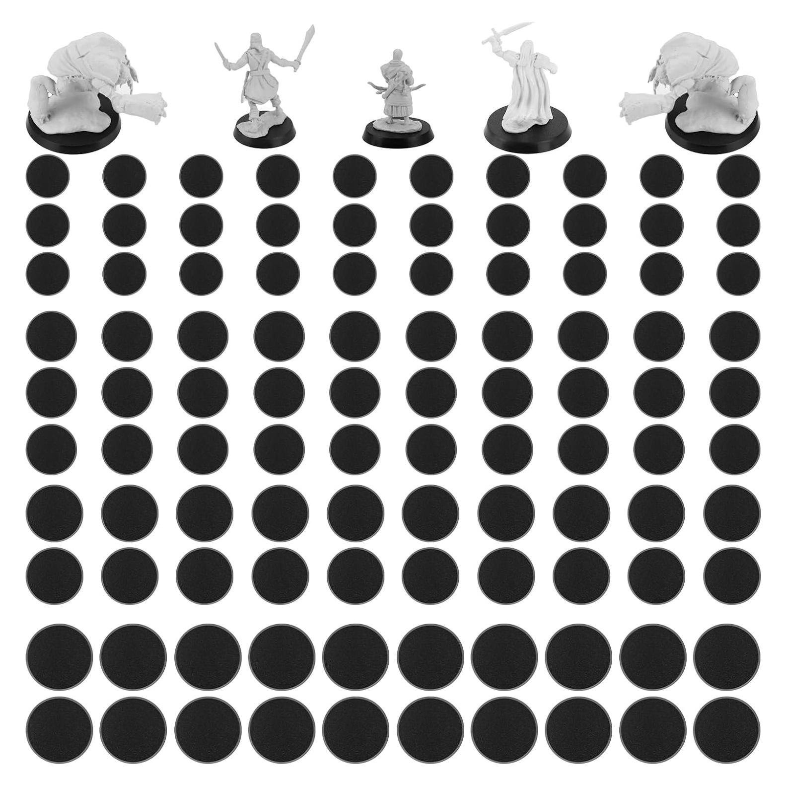 100 Piezas Bases de Acrílico para Miniaturas 25-40mm DisplayMore