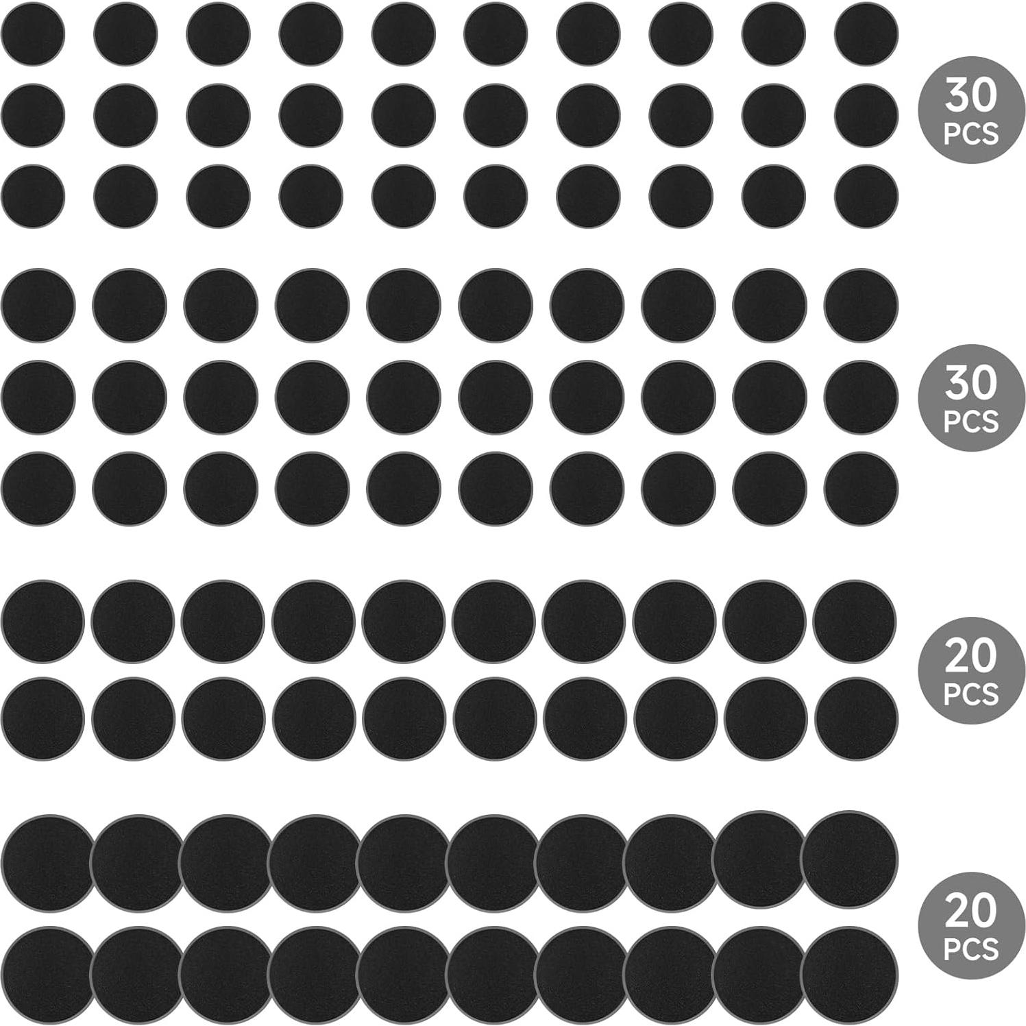 100 Piezas Bases de Acrílico para Miniaturas 25-40mm DisplayMore