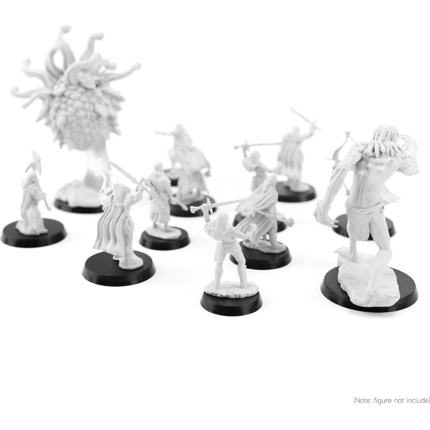 100 Piezas Bases de Acrílico para Miniaturas 25-40mm DisplayMore