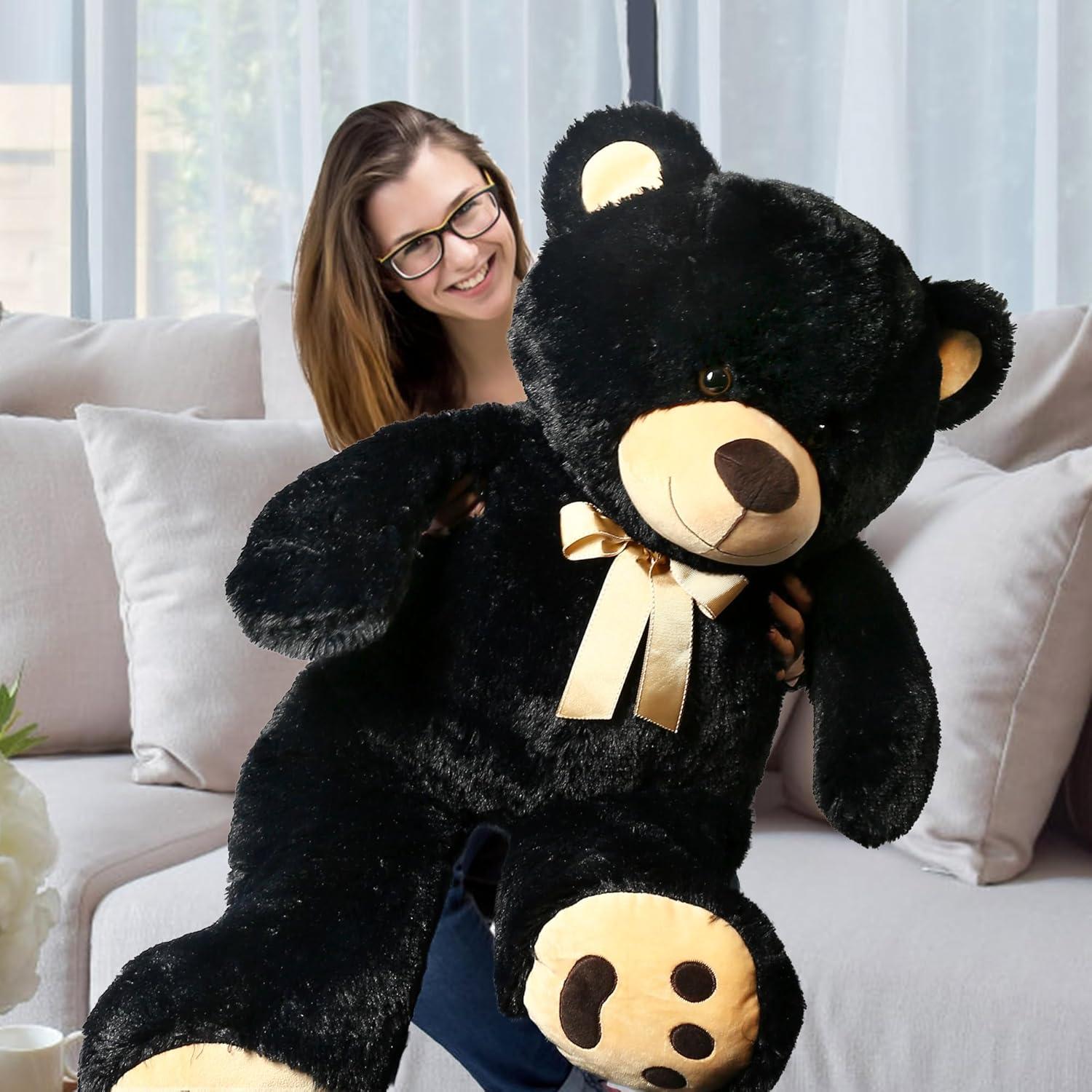 Oso de Peluche Gigante LotFancy 91 cm Lavable para Niños