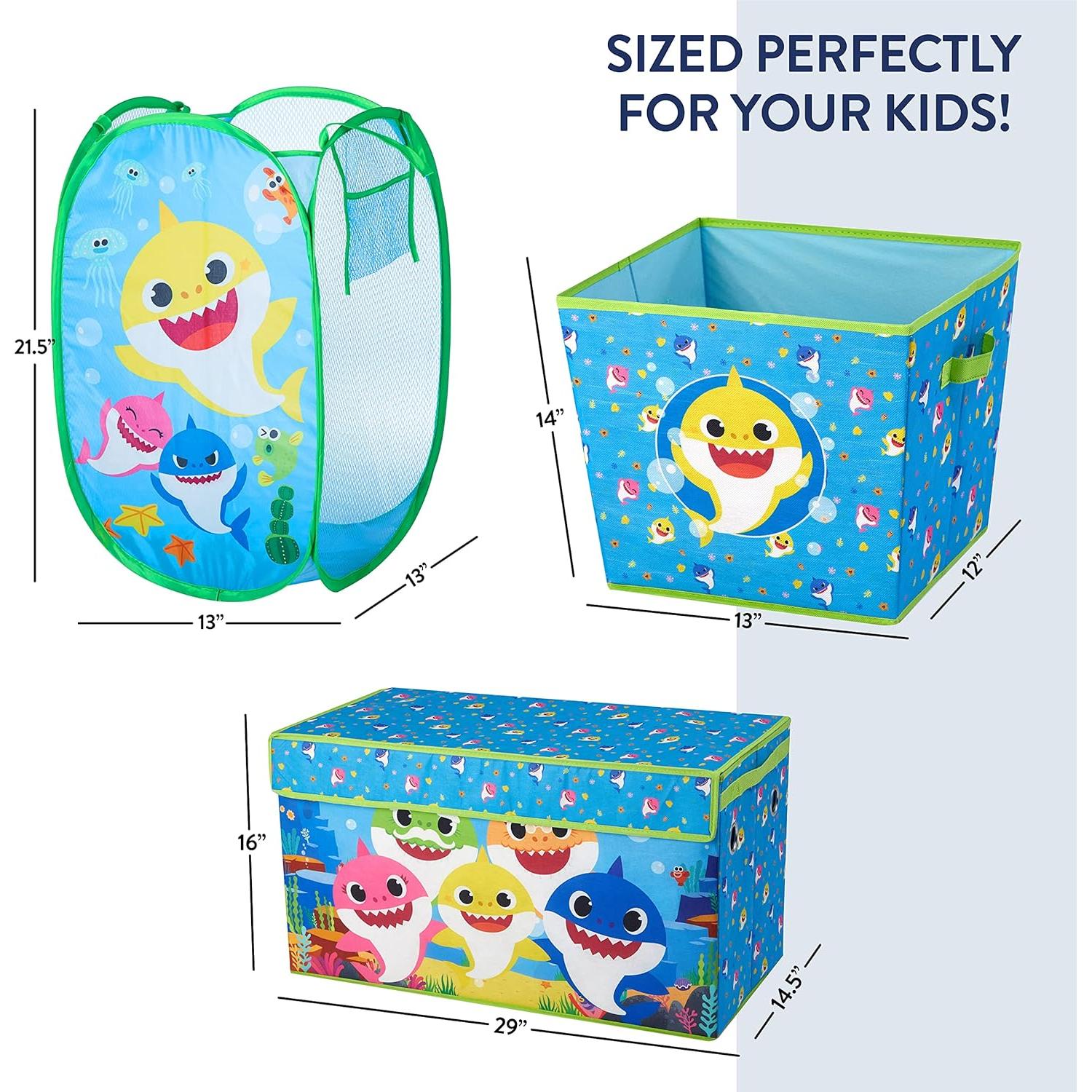 Set de Almacenamiento Baby Shark 4 Piezas Idea Nuova