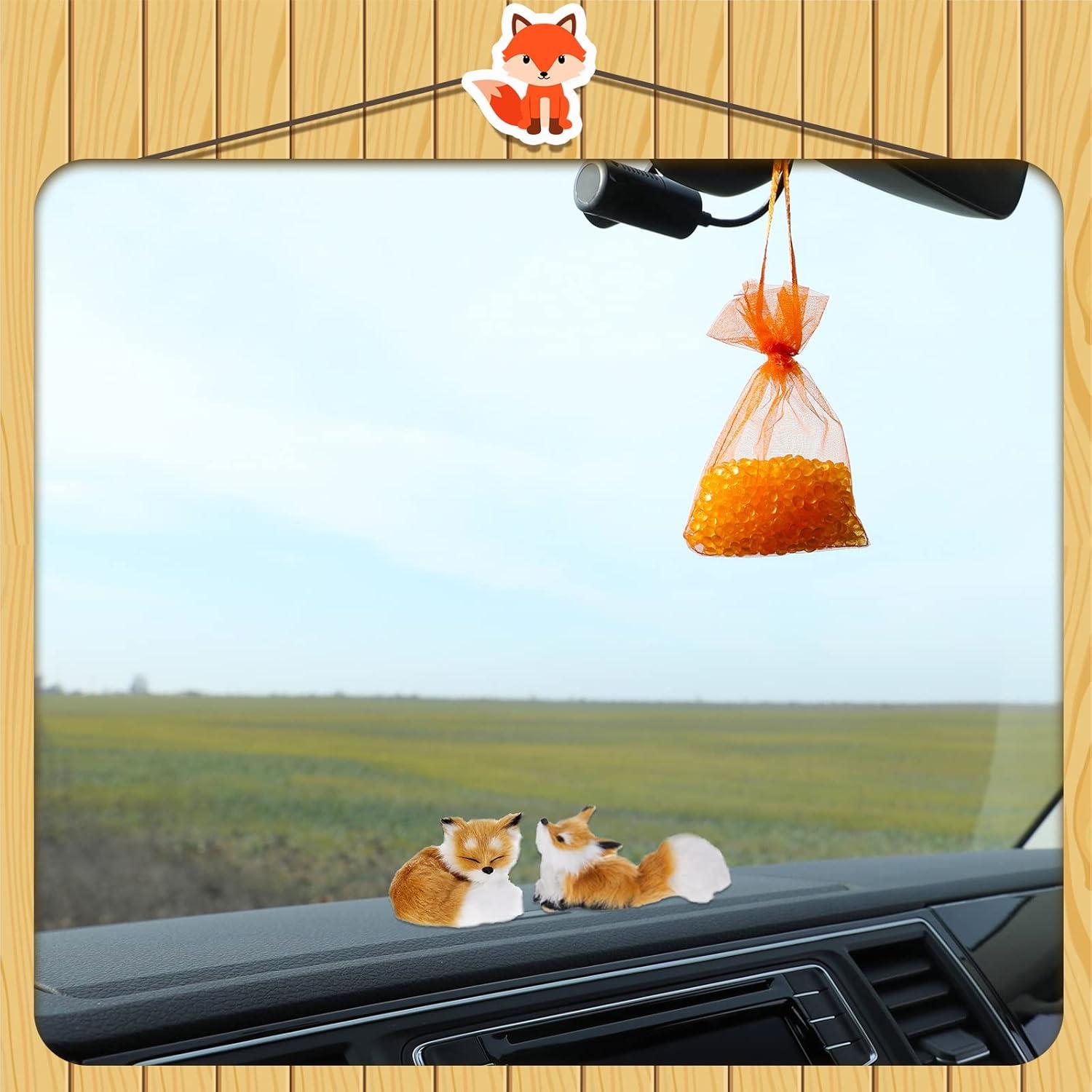 Juguete de Zorro de Peluche Chivao 2 Piezas Marrón 14x7 cm