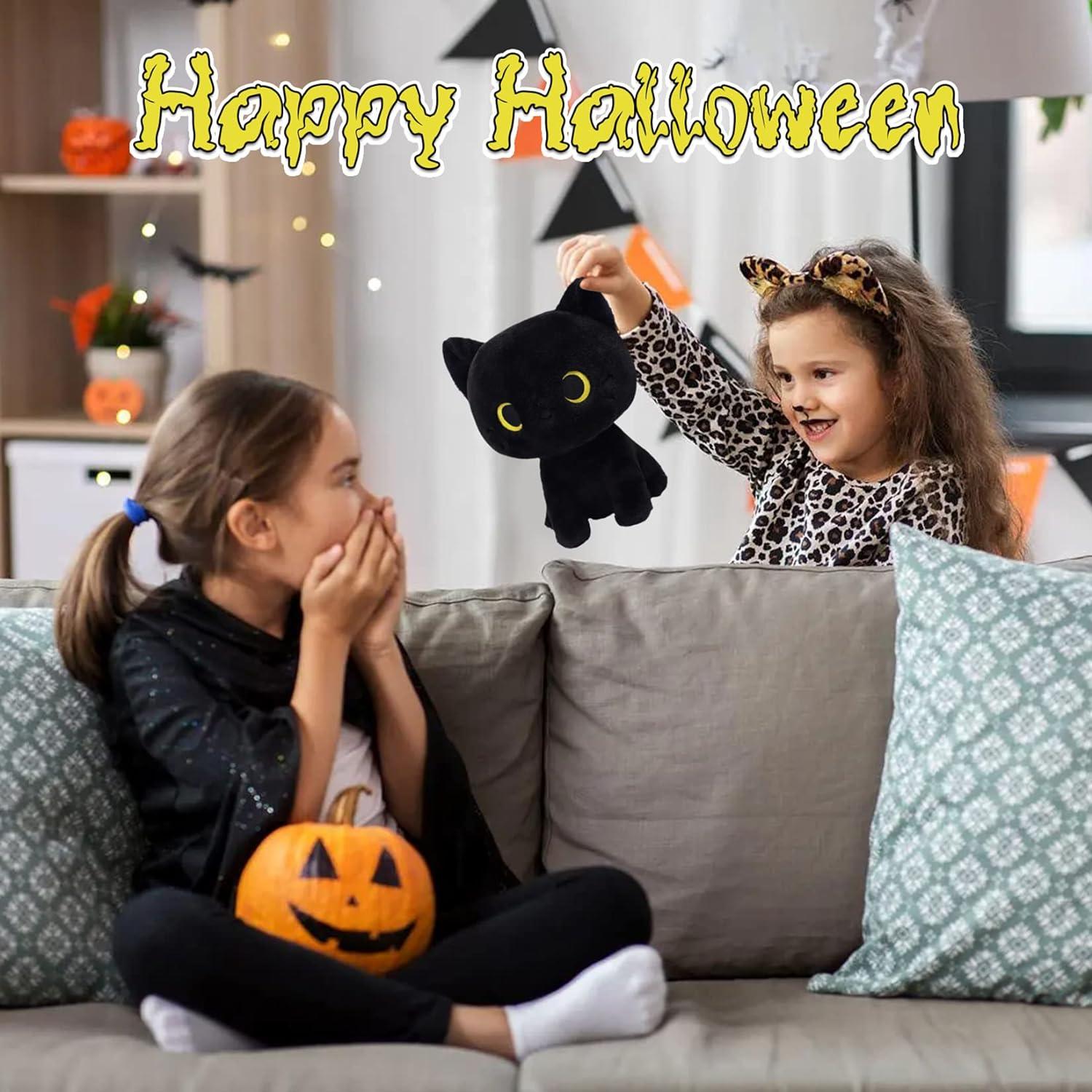 Gato Negro de Peluche Lindo 20cm LSYDCARM Almohada Suave