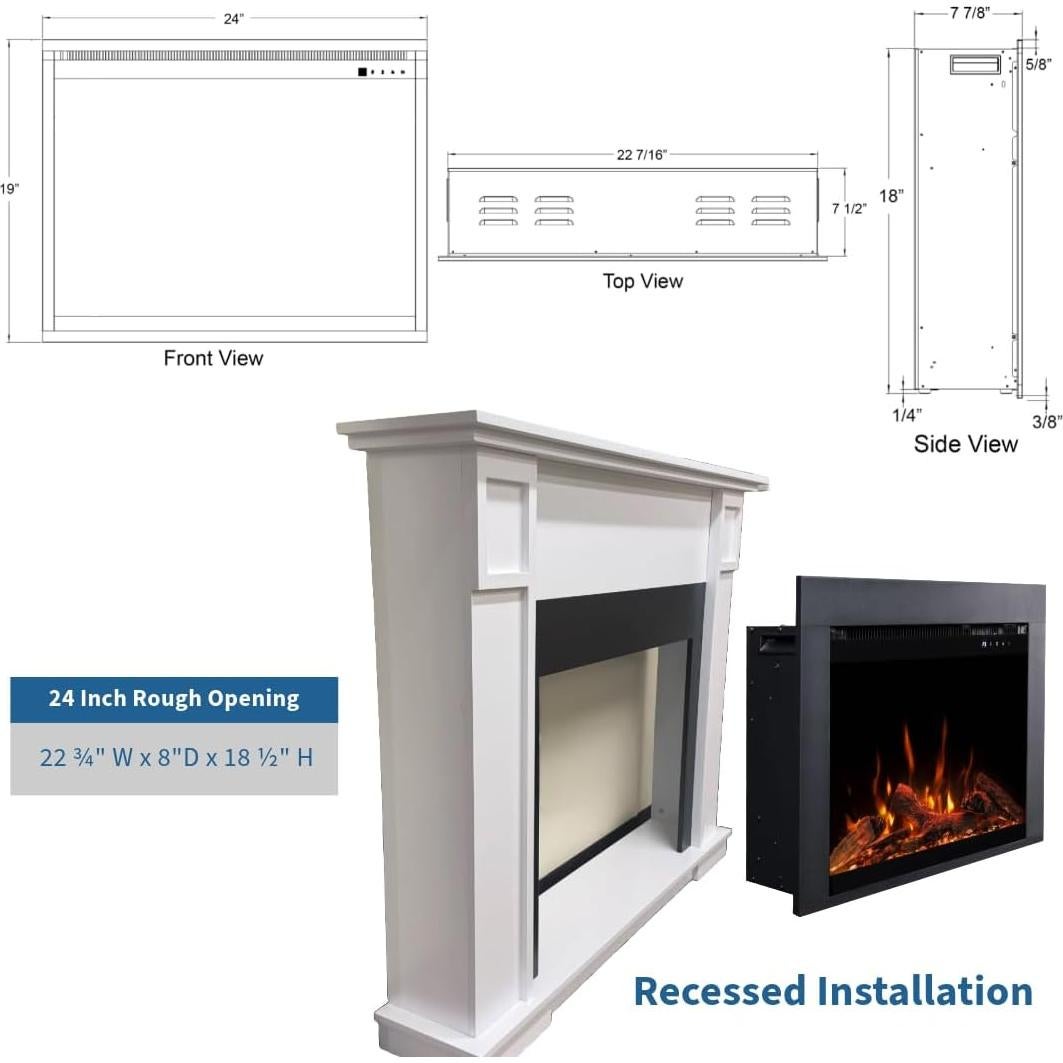 Chimenea Eléctrica Touchstone Fireplug Pro 61x48cm 1500W