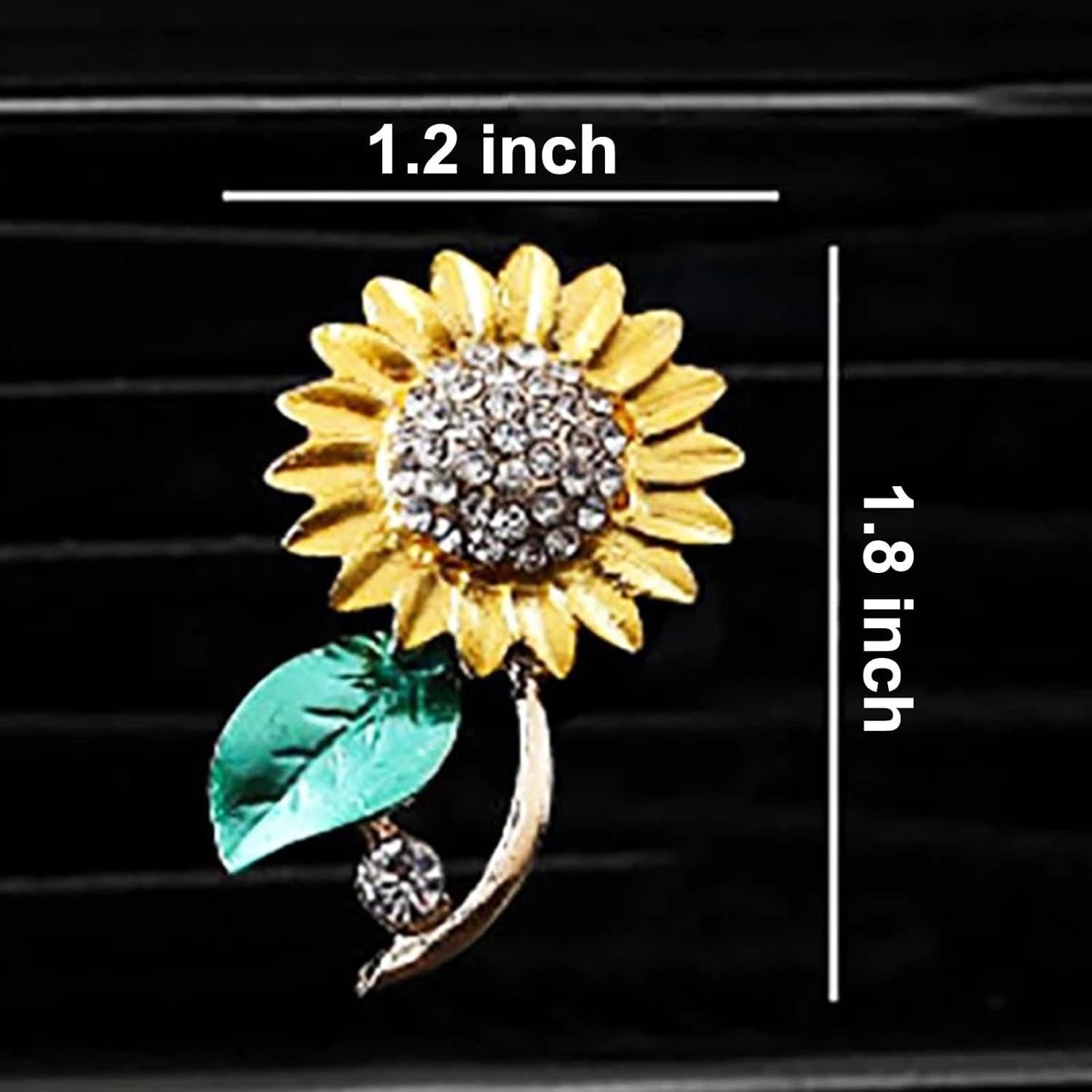 Clips de Ventilación de Aire Girasol Brillante CYG&CL - 2 Piezas